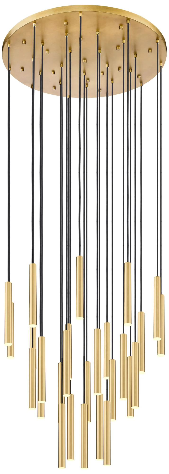 Forest by Z-Lite Modern Gold 36 inch 27 Light Chandelier - Image 1