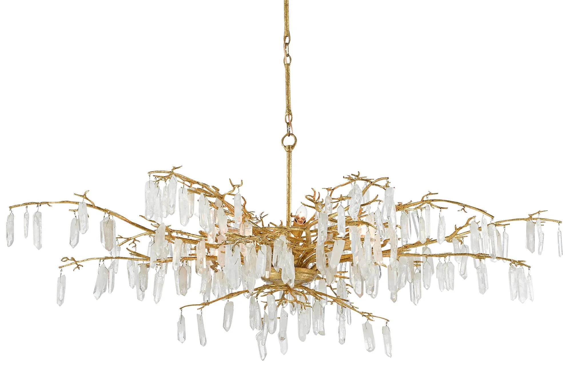 Forest Dawn 60 1/4" Wide 8-Light Gold and Crystal Chandelier - Image 3