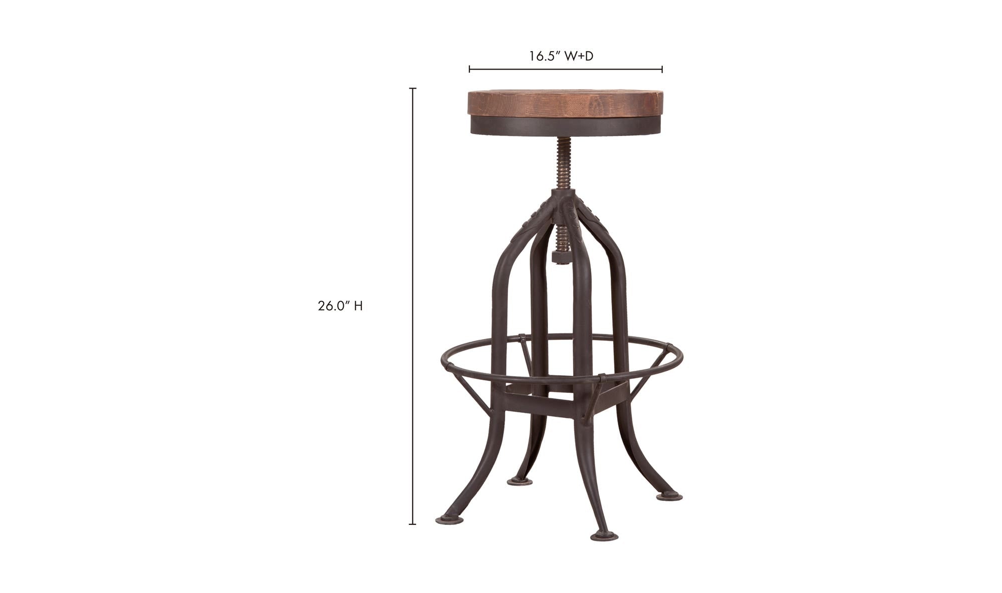 Moe's Home Brut Barstool - Image 2