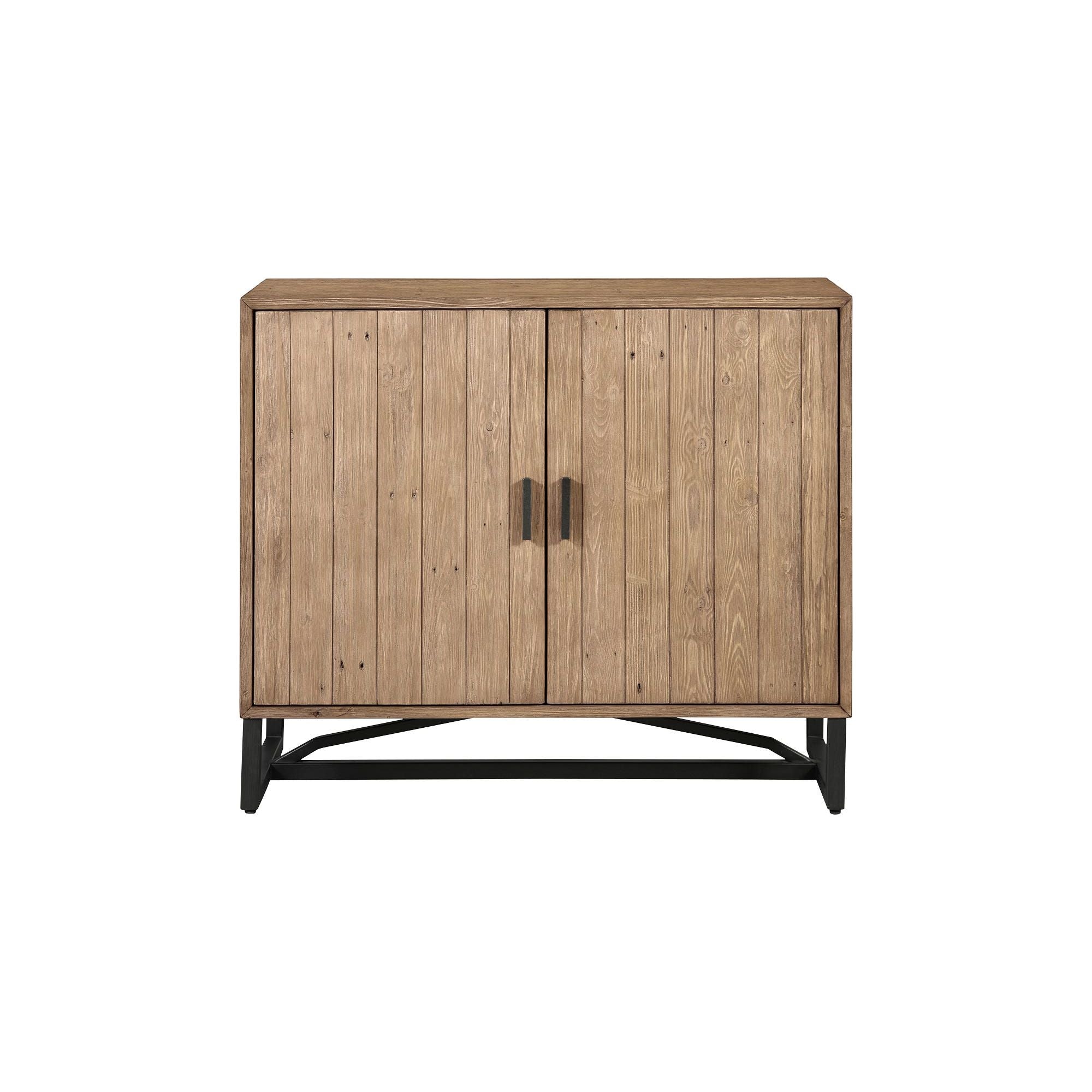 Moe’s Home Collection Sierra 2 Door Natural Wood Cabinet - Image 1