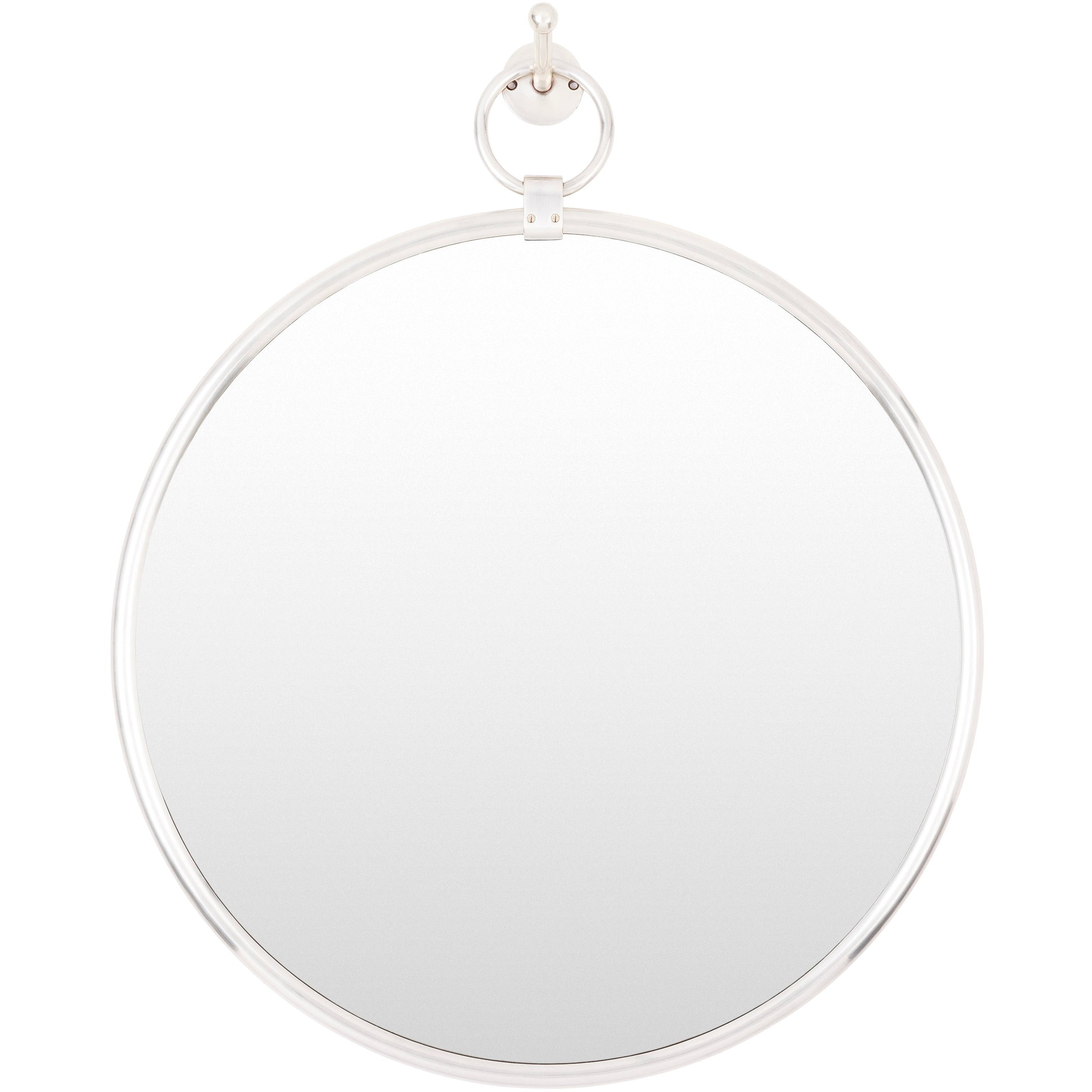 Surya Wall Decor & Mirrors Globes Modern Bathroom Wall Mirror Silver Finish GBS-001 Multiple Sizes Available - Image 2