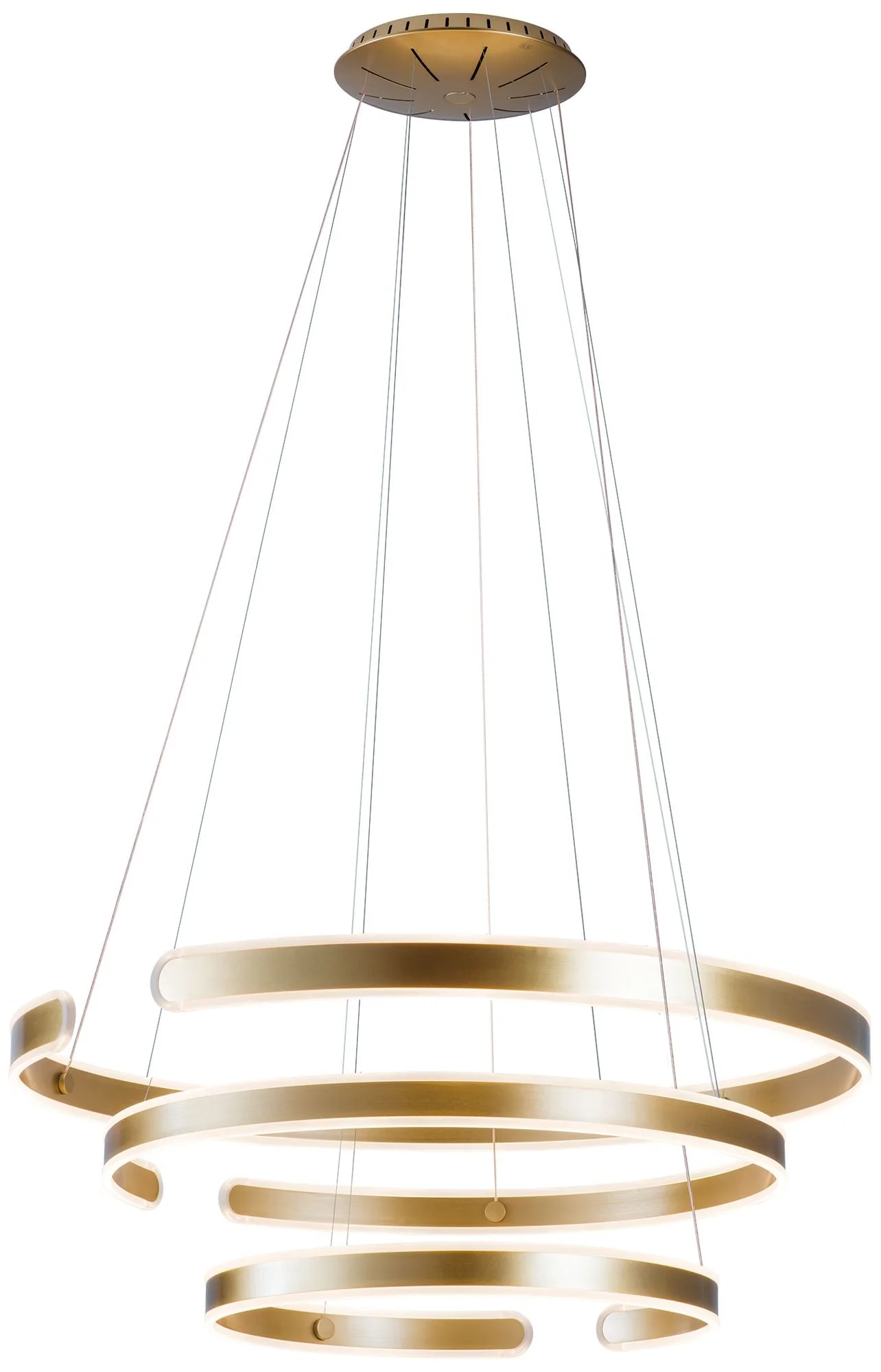 Gianni 39.4" Brushed Champagne Pendant - Image 1