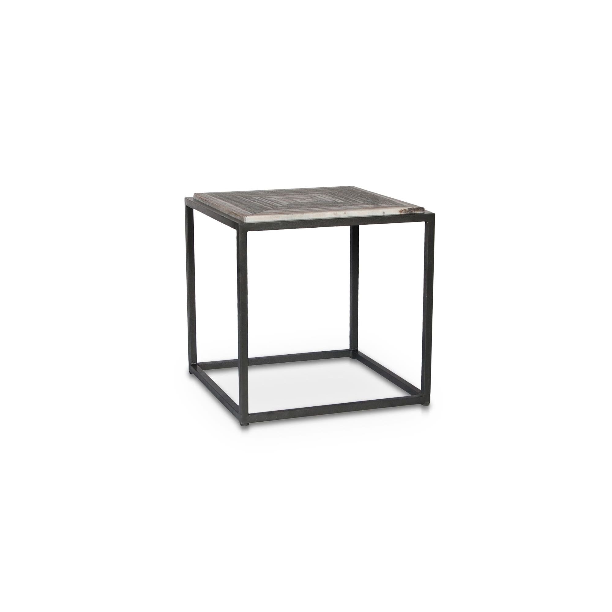 Moe's Home Collection Winslow Grey Marble Side Table - Image 1