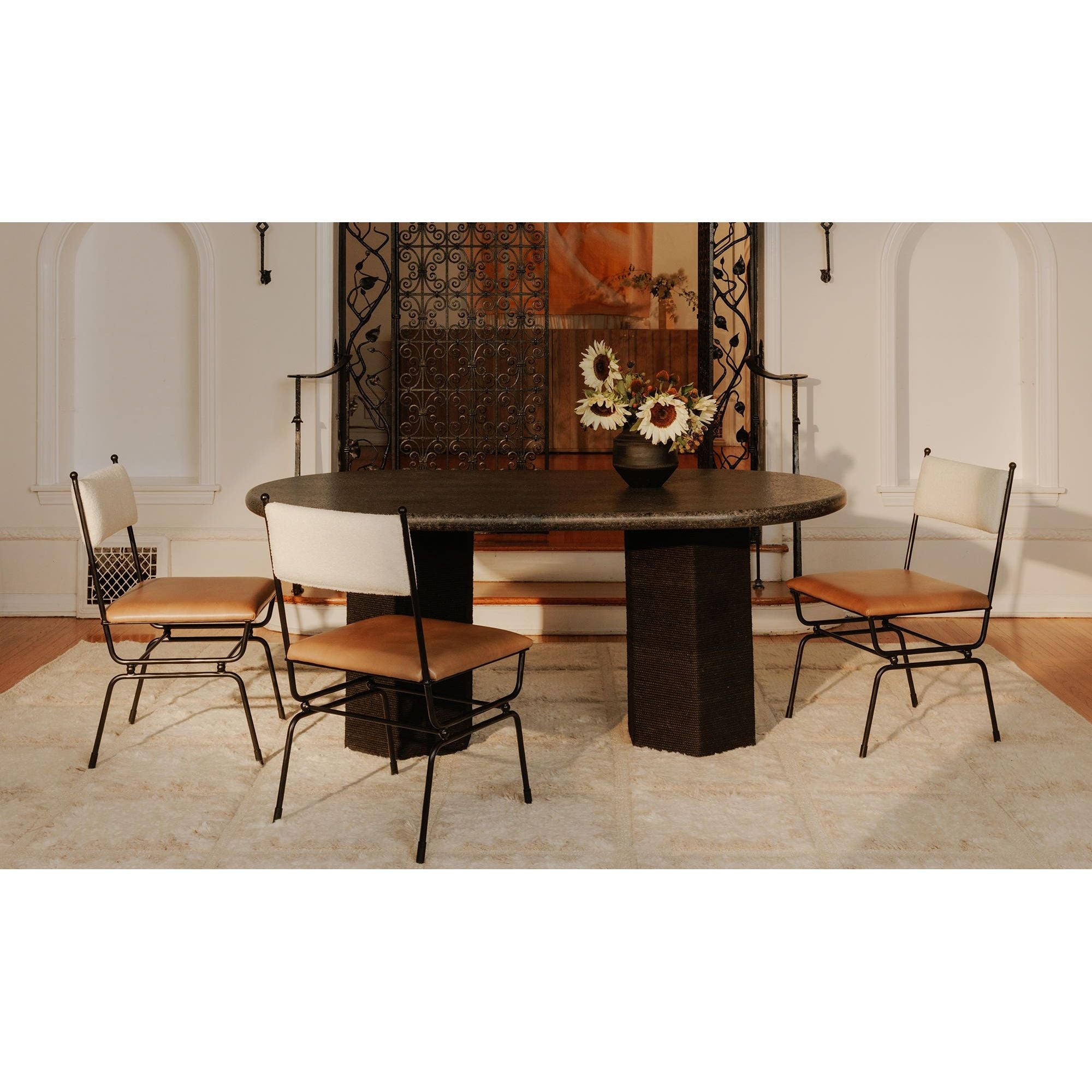 Moe's Home Sartoria Dining Table Black Granite - Image 2