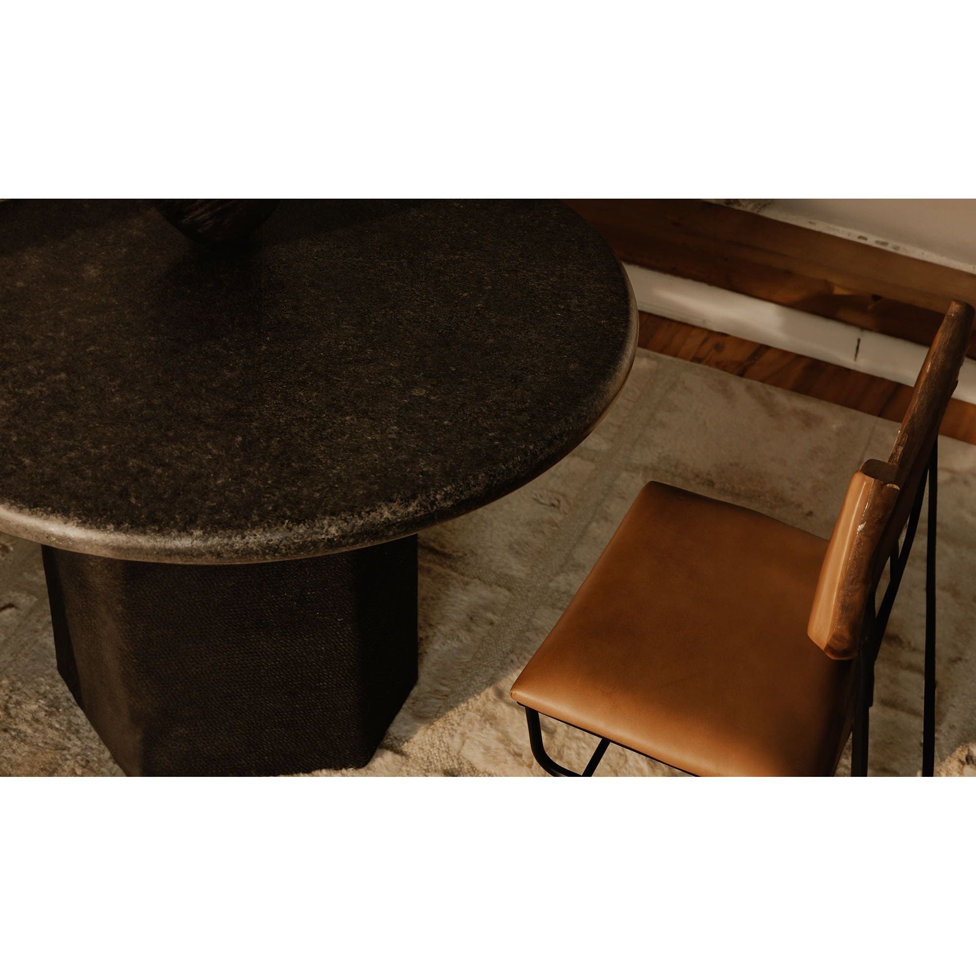 Moe's Home Sartoria Dining Table Black Granite - Image 3