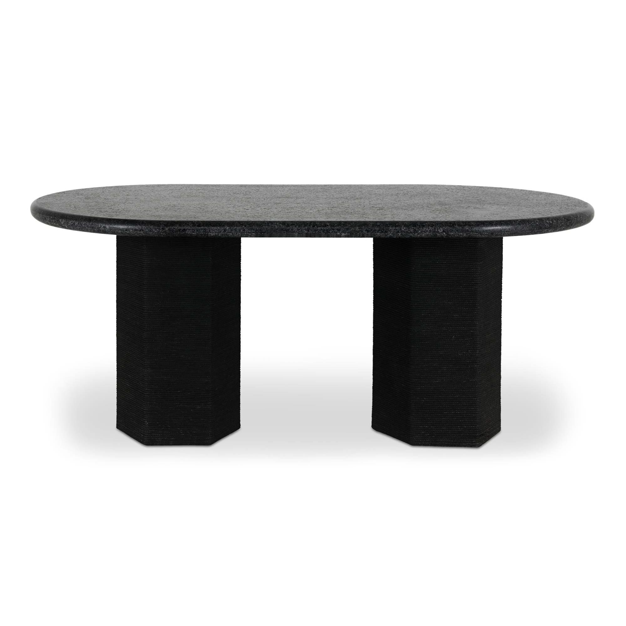 Moe's Home Sartoria Dining Table Black Granite - Image 1
