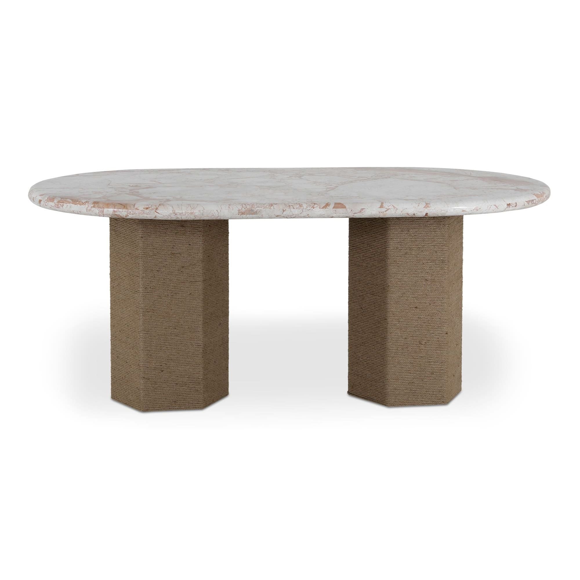 Moe's Home Sartoria Dining Table Breccia Marble - Image 1