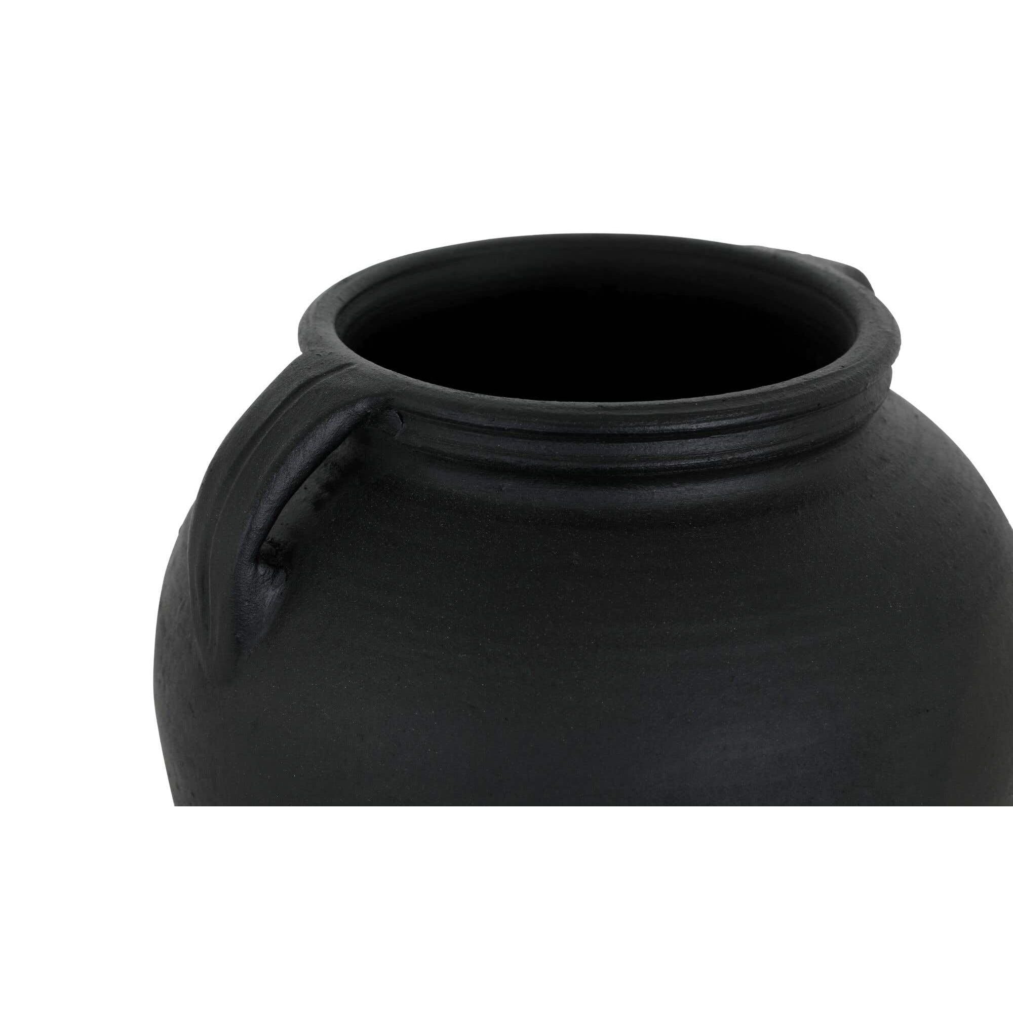 Moe's Home Jovi Vase Black Terracotta - Image 2
