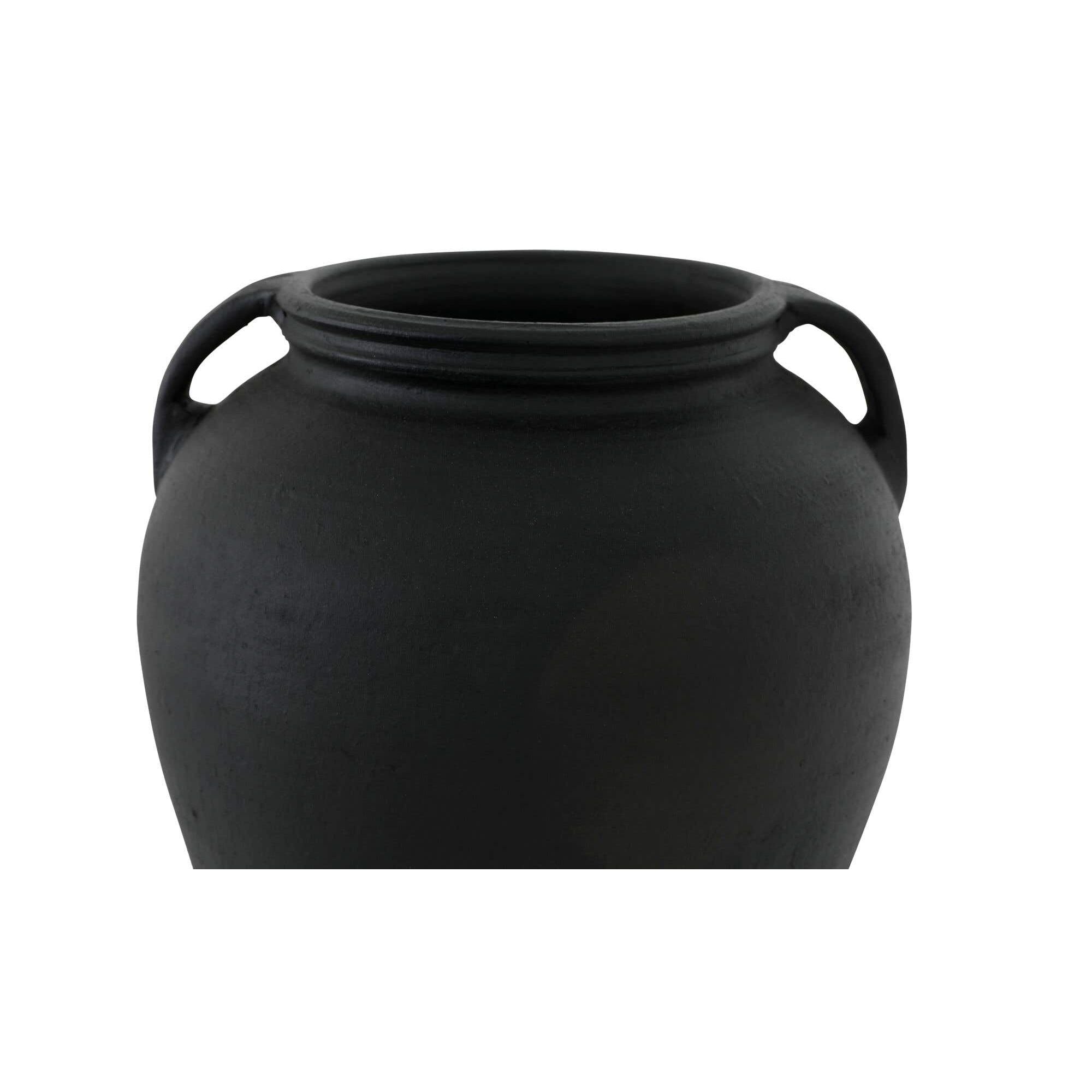 Moe's Home Jovi Vase Black Terracotta - Image 3