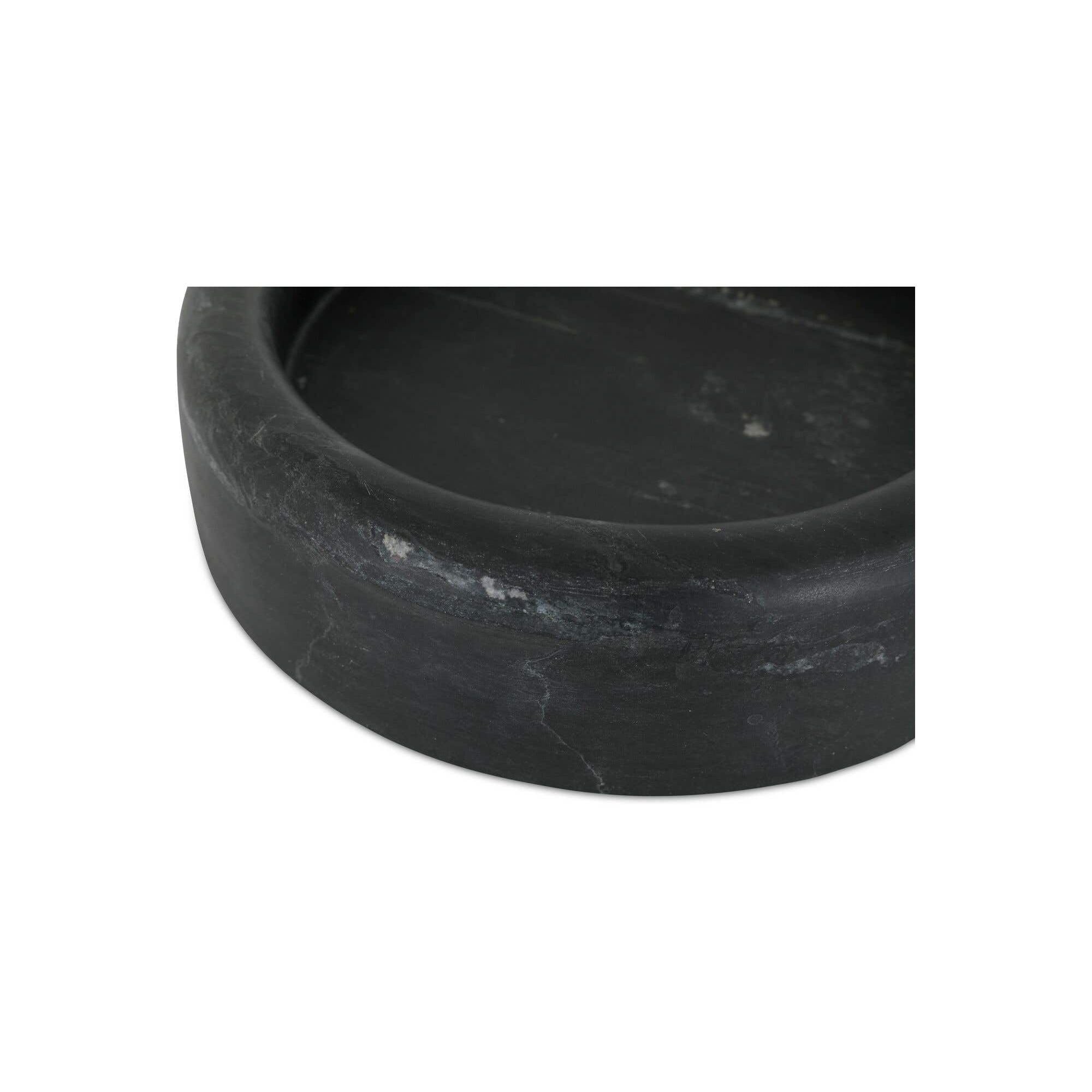 Moe's Home Anais Catchall Black Marble - Image 3