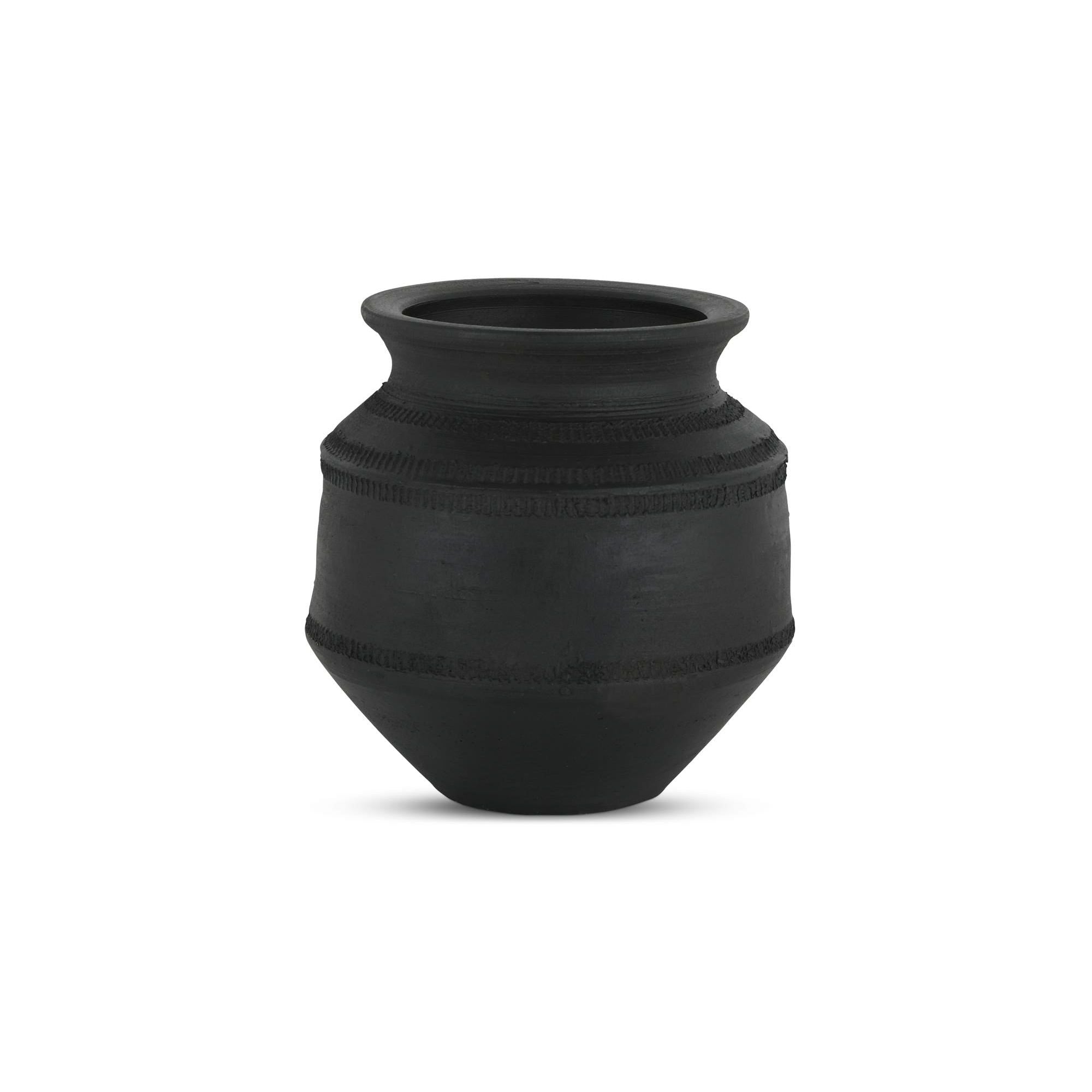 Moe’s Home Astra Vessel Black Terracotta