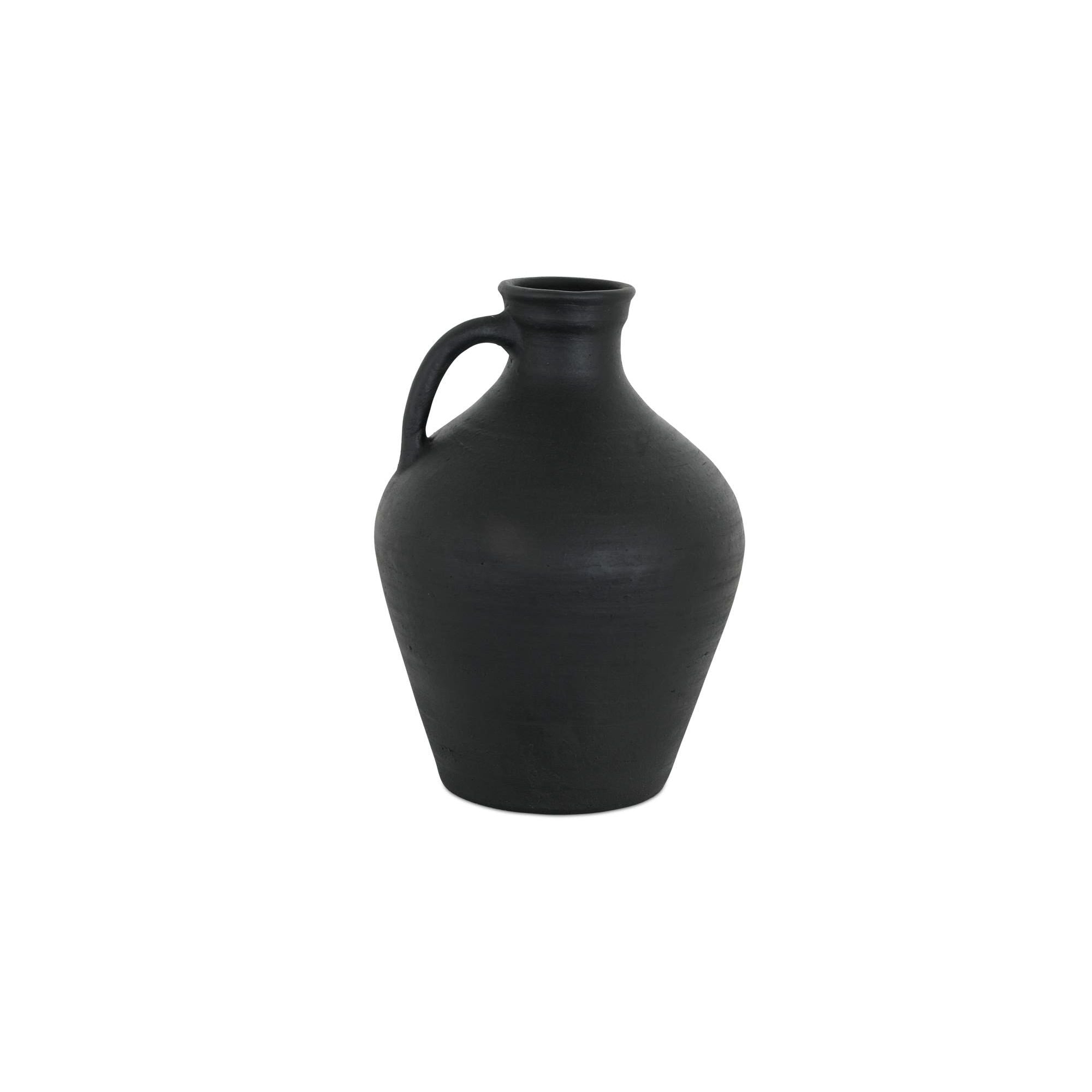 Moe's Home Lyra Vase Black Terracotta - Image 1