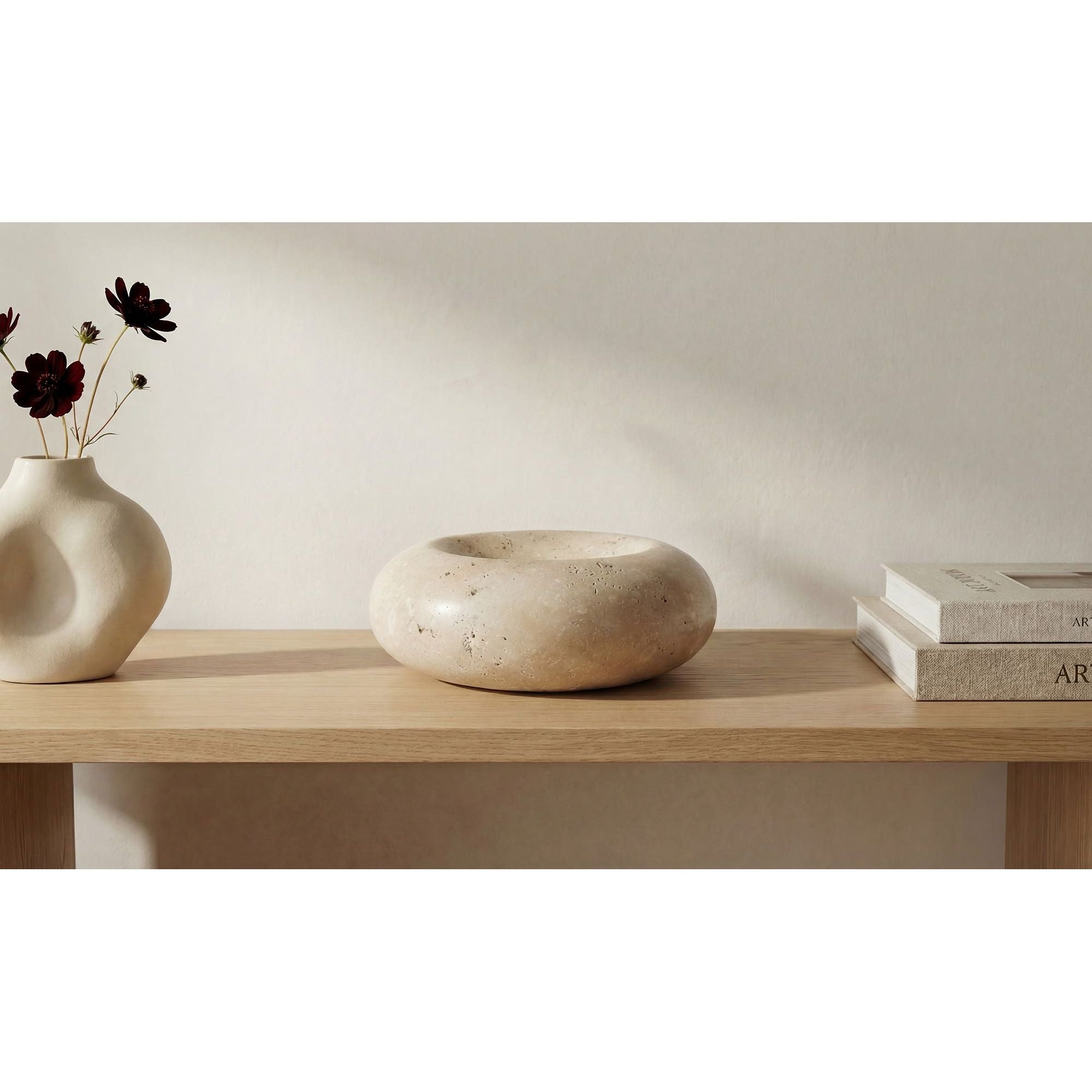 Moe's Home Neso Catchall Natural Travertine - Image 2