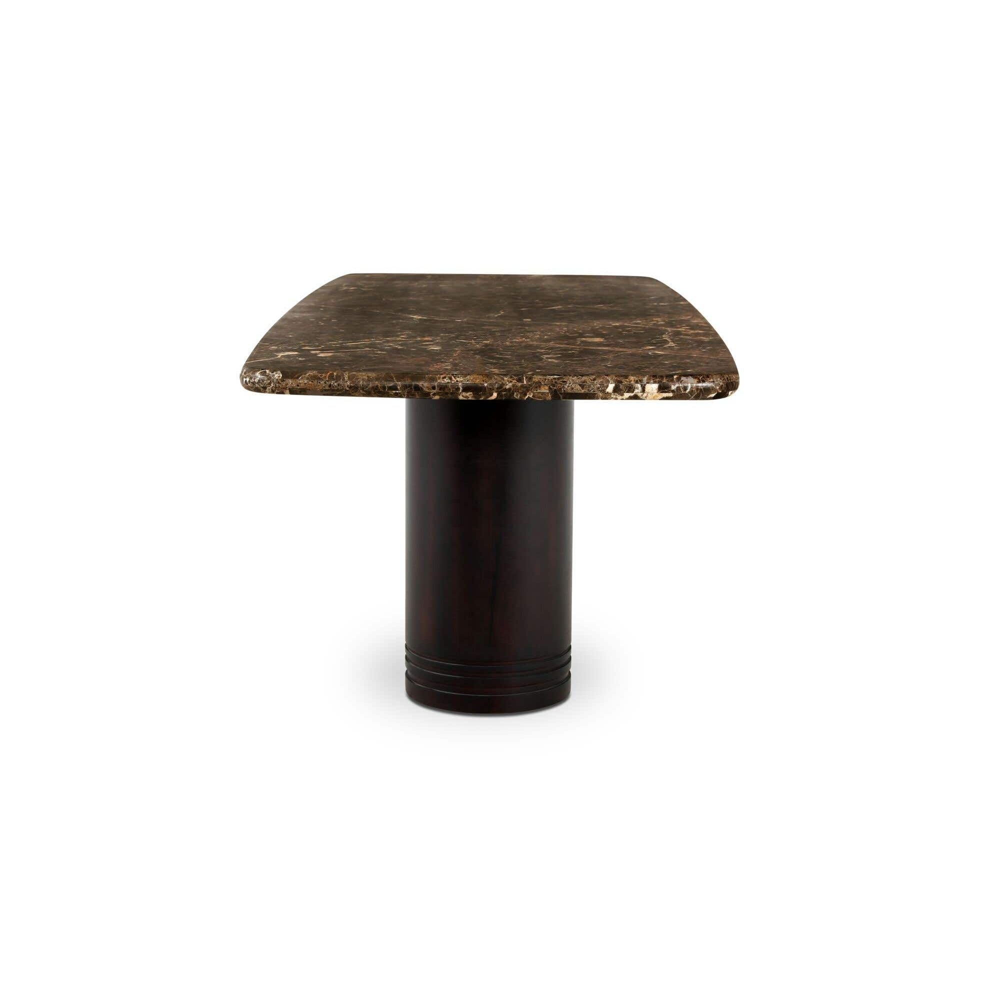 Moe's Home Daphne Dining Table Large Dark Emperador Marble - Image 3