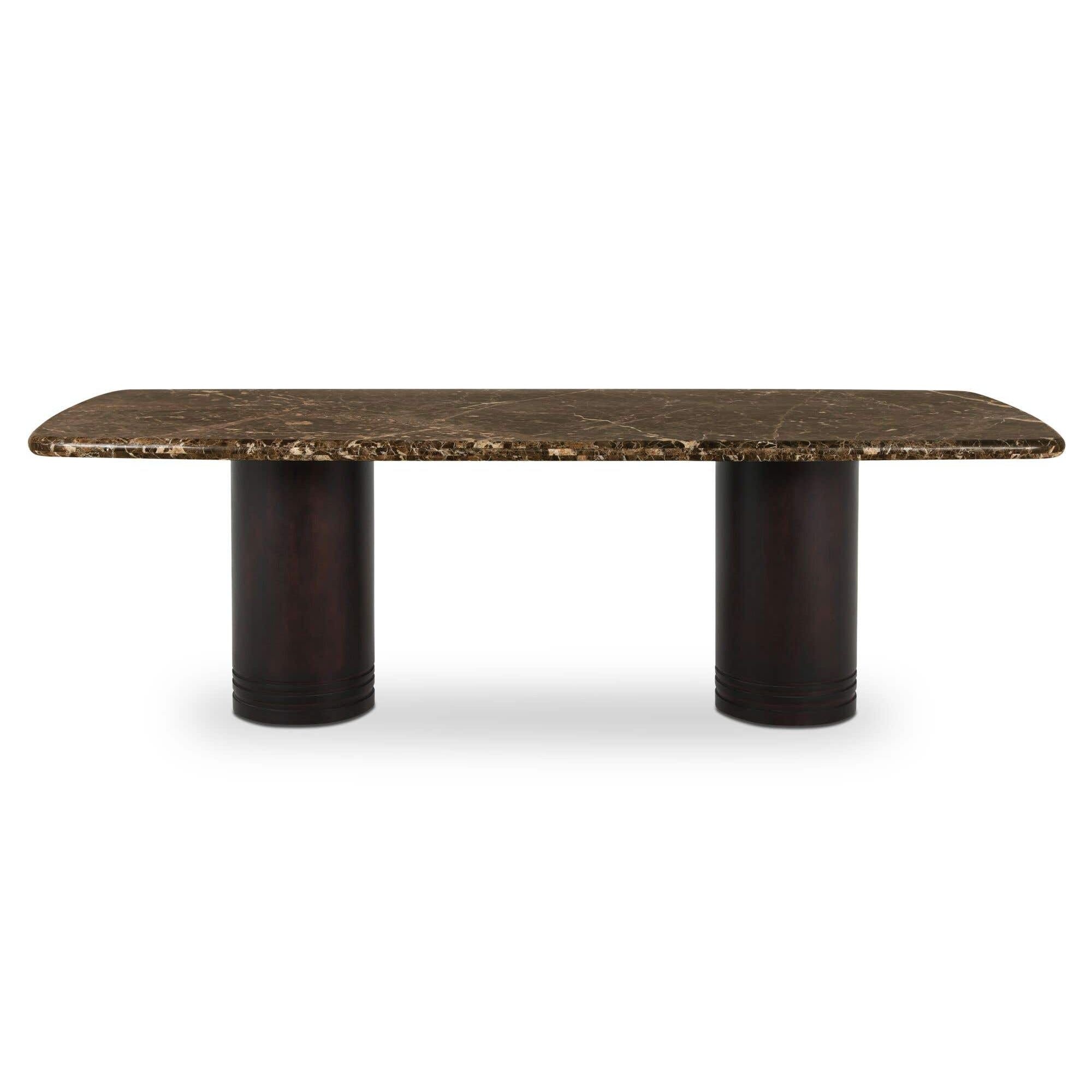 Moe's Home Daphne Dining Table Large Dark Emperador Marble - Image 1