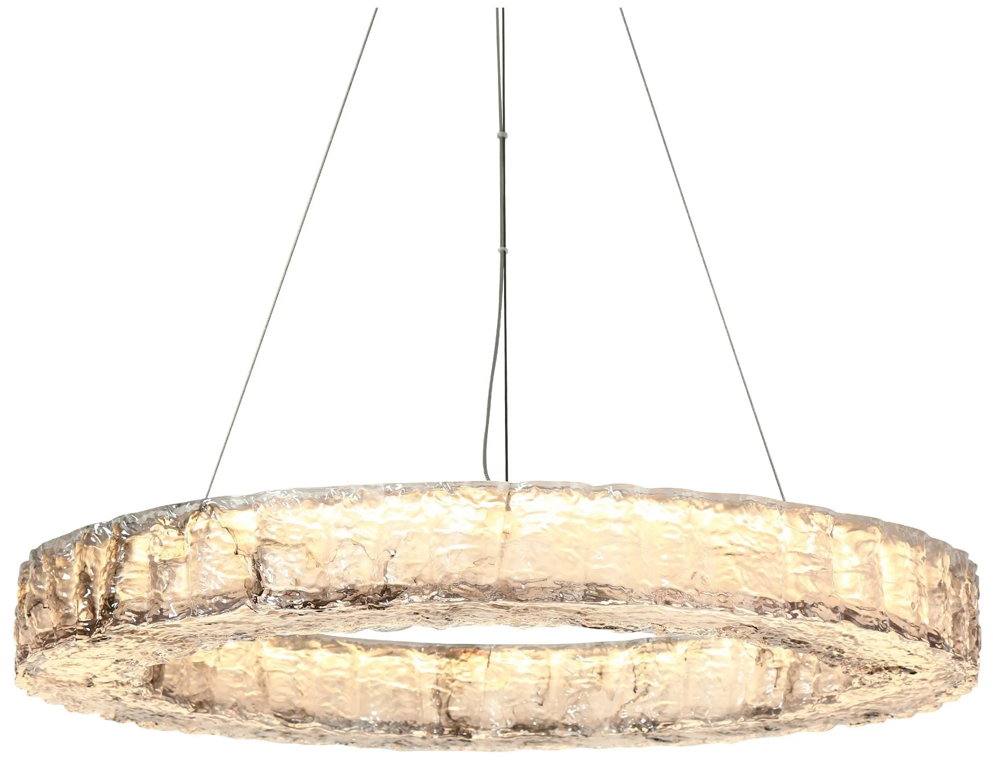 Glovia 1-Light LED Resin Ring Chandelier - Image 1