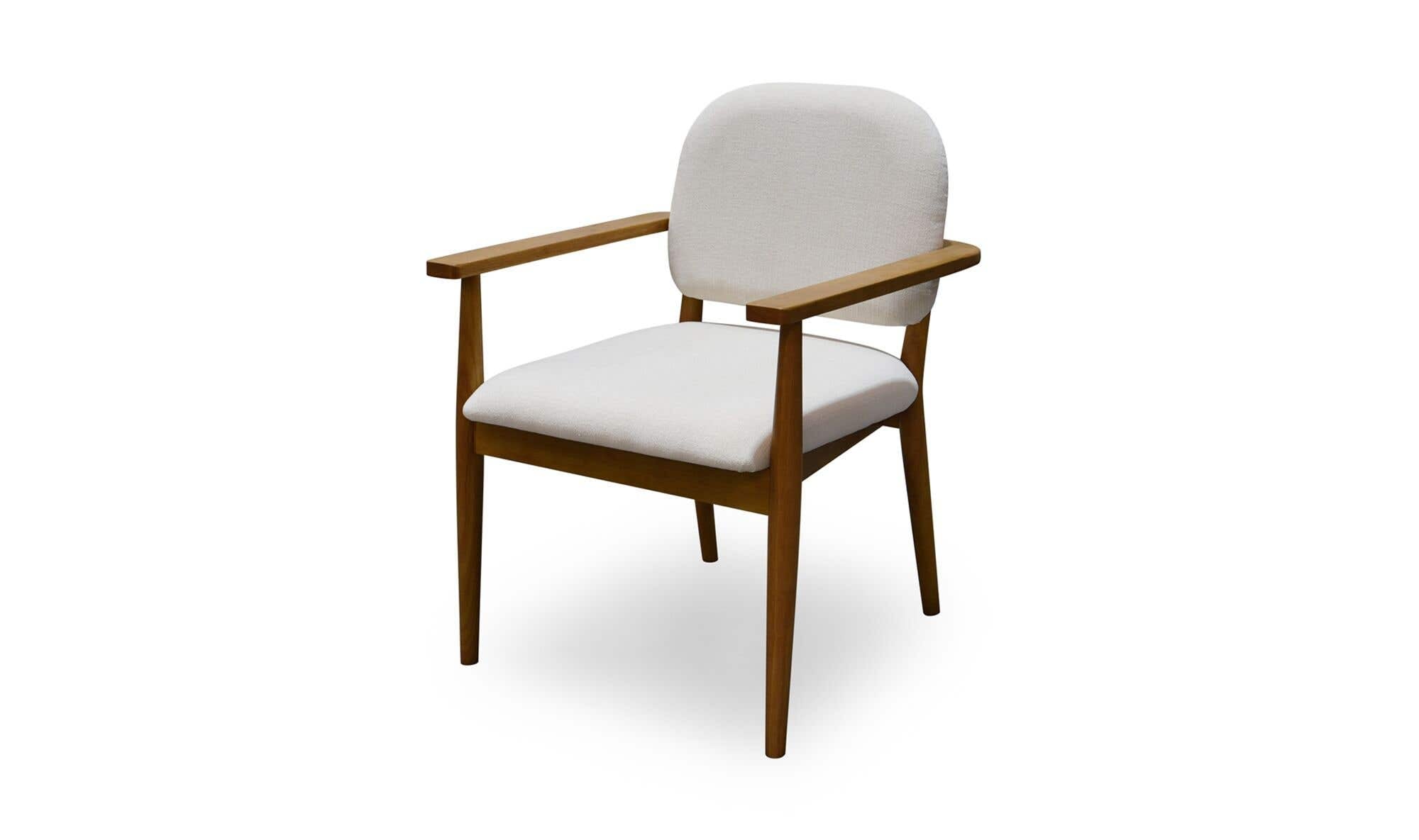 Moe's Home Norrie Dining Chair Cream - Image 3