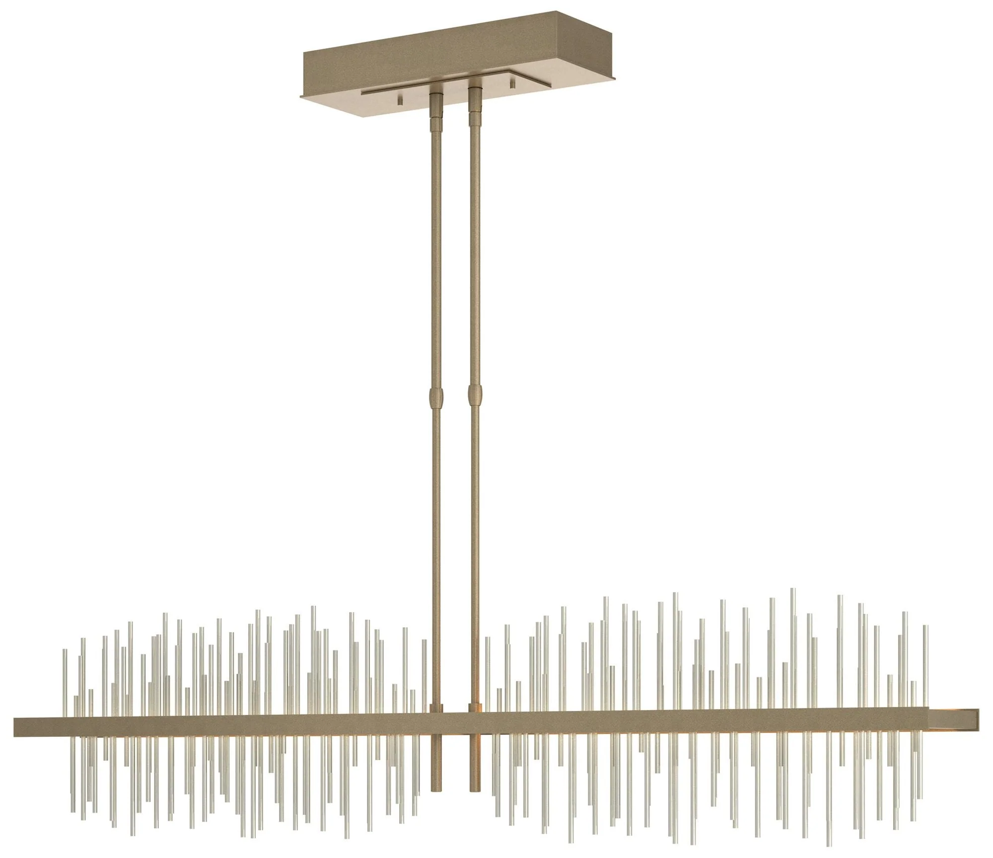 Gossamer 51.9″ Soft Gold & Sterling Short LED Pendant