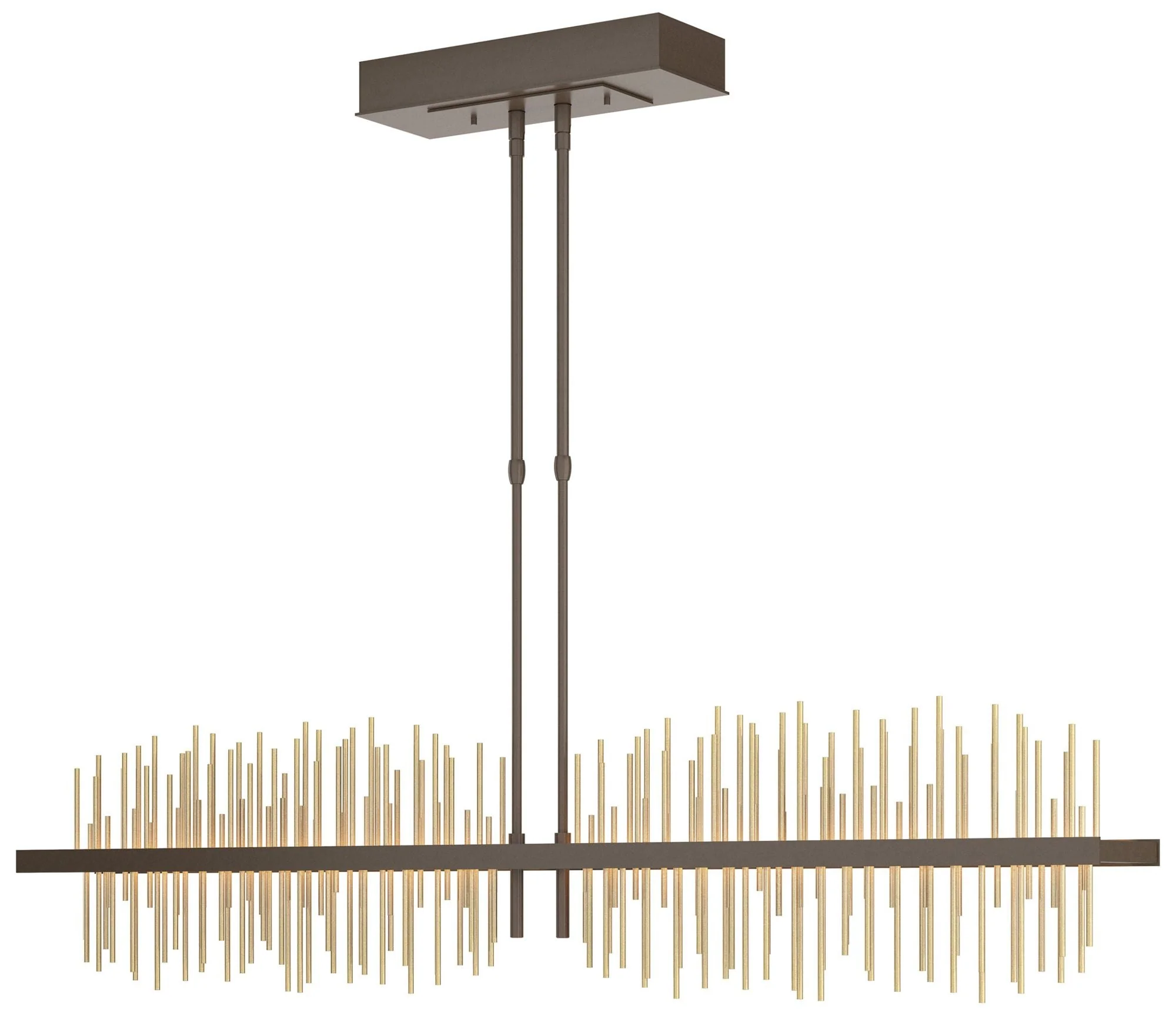 Gossamer 51.9″ Wide Large Bronze And Modern Brass LED Pendant