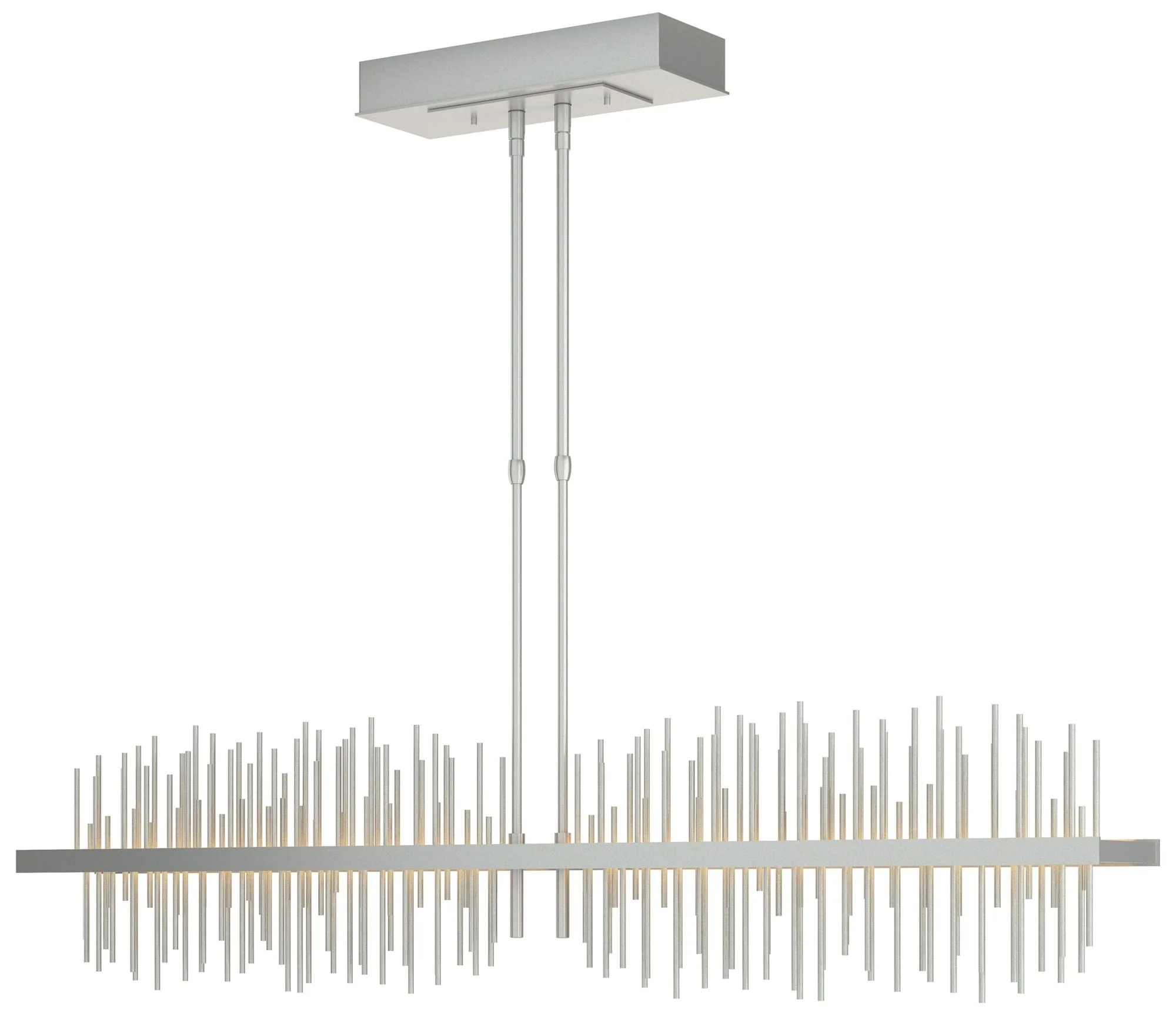 Gossamer 51.9" Wide Large Vintage Platinum LED Pendant - Image 1