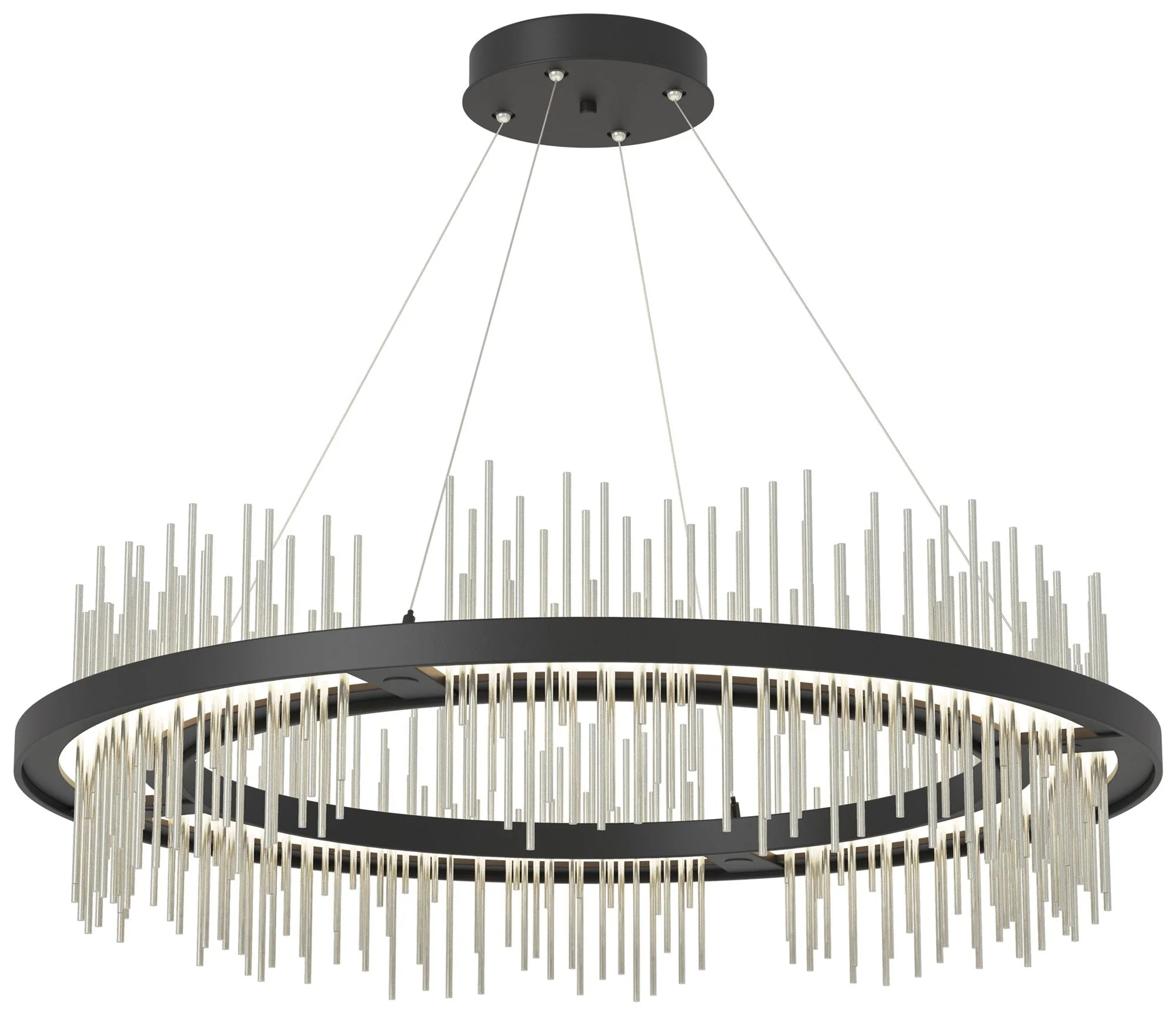 Gossamer Circular LED Pendant - Black - Sterling - Image 1