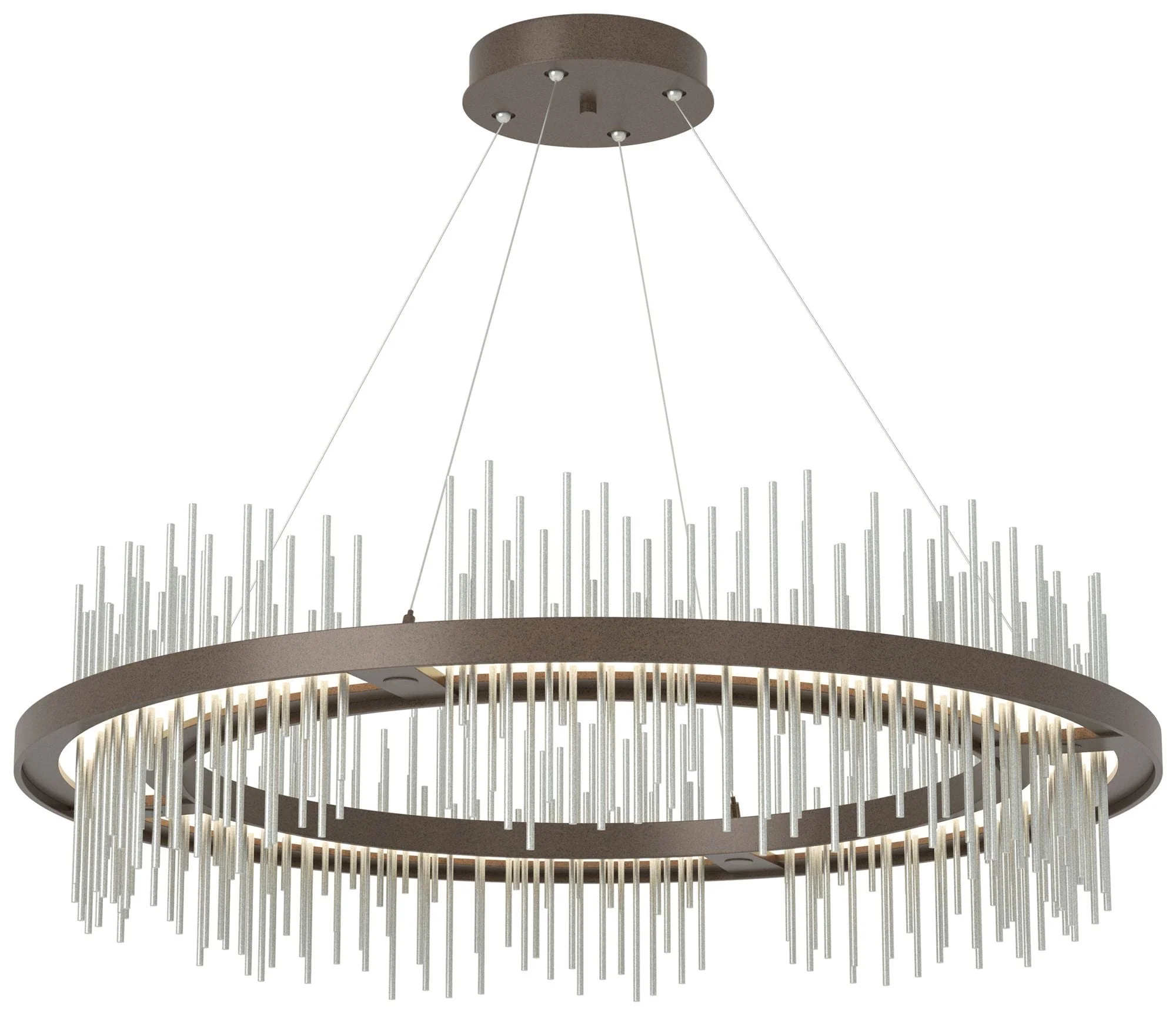 Gossamer Circular LED Pendant - Bronze - Platinum - Image 1