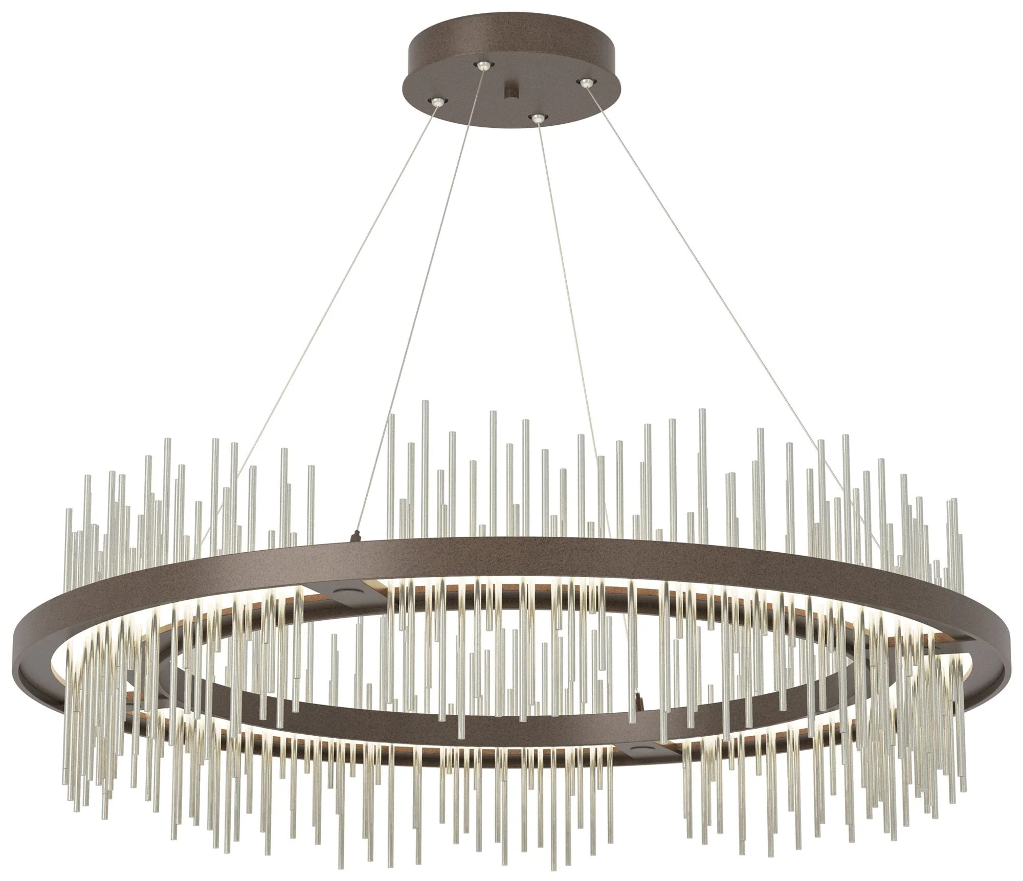 Gossamer Circular LED Pendant - Bronze - Sterling - Image 1