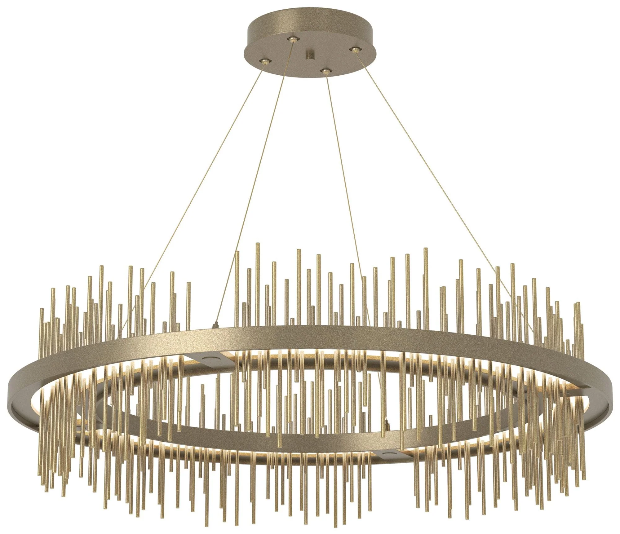 Gossamer Circular LED Pendant - Gold - Modern Brass - Image 1