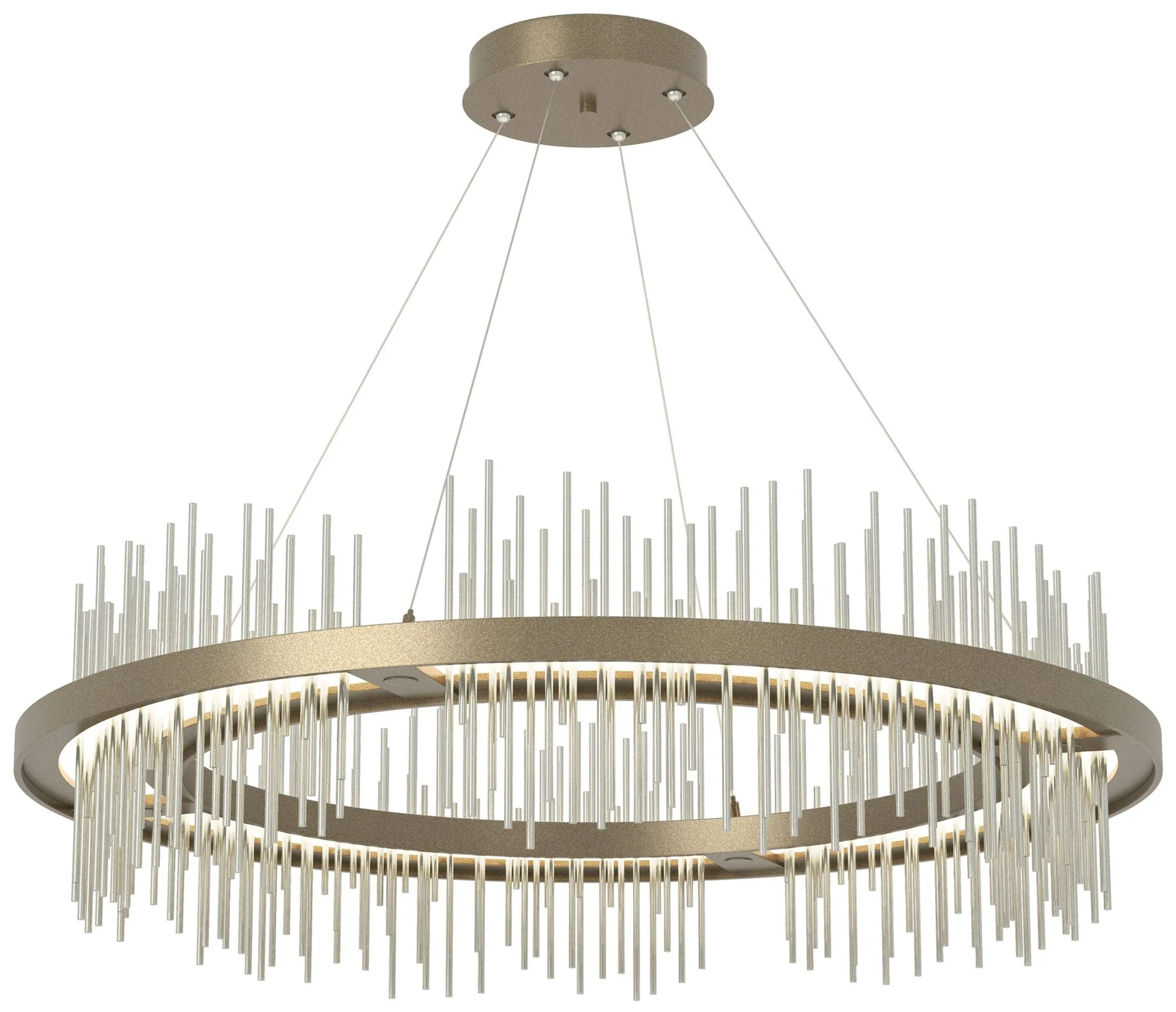 Gossamer Circular LED Pendant - Gold - Sterling - Image 1