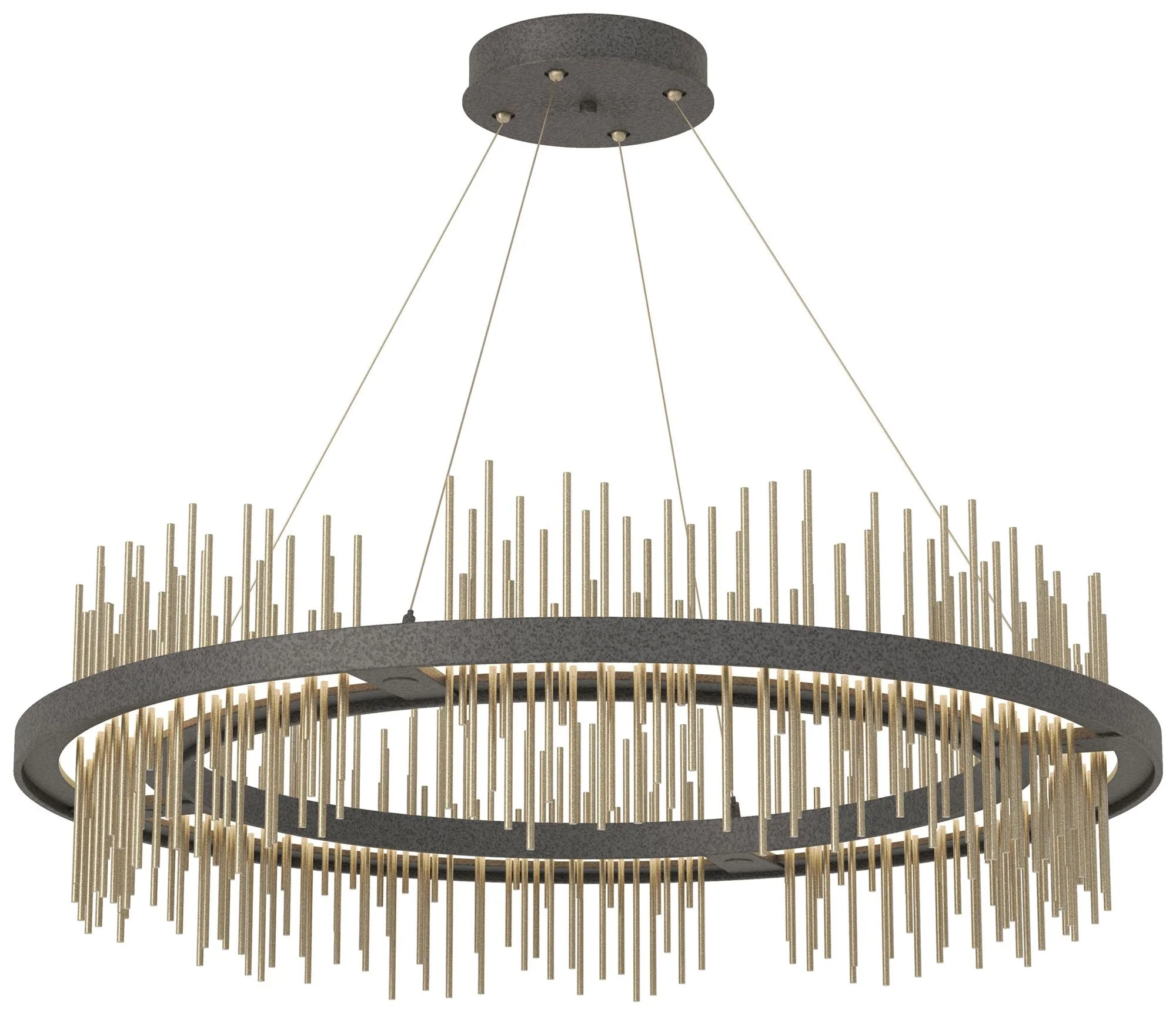 Gossamer Circular LED Pendant - Iron - Gold - Image 1