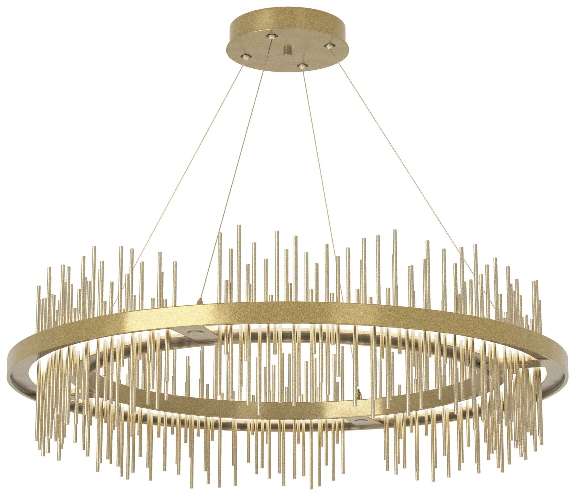 Gossamer Circular LED Pendant - Modern Brass - Gold - Image 1