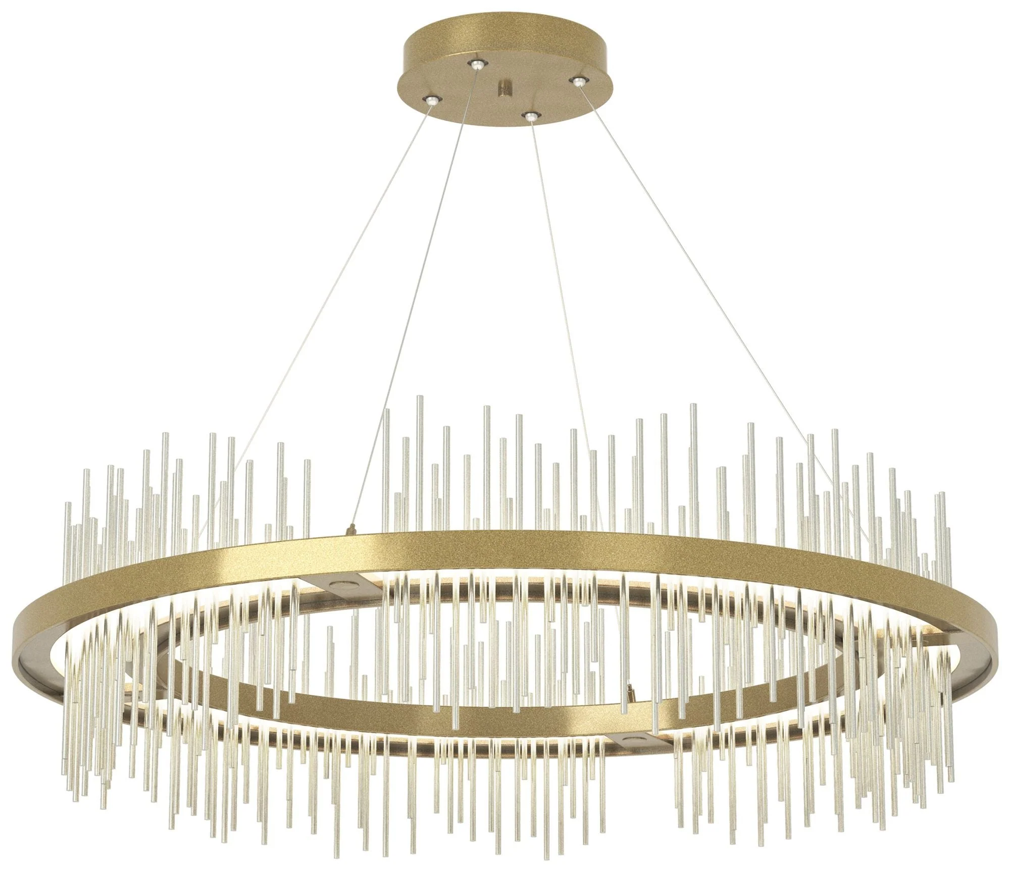 Gossamer Circular LED Pendant - Modern Brass - Sterling - Image 1