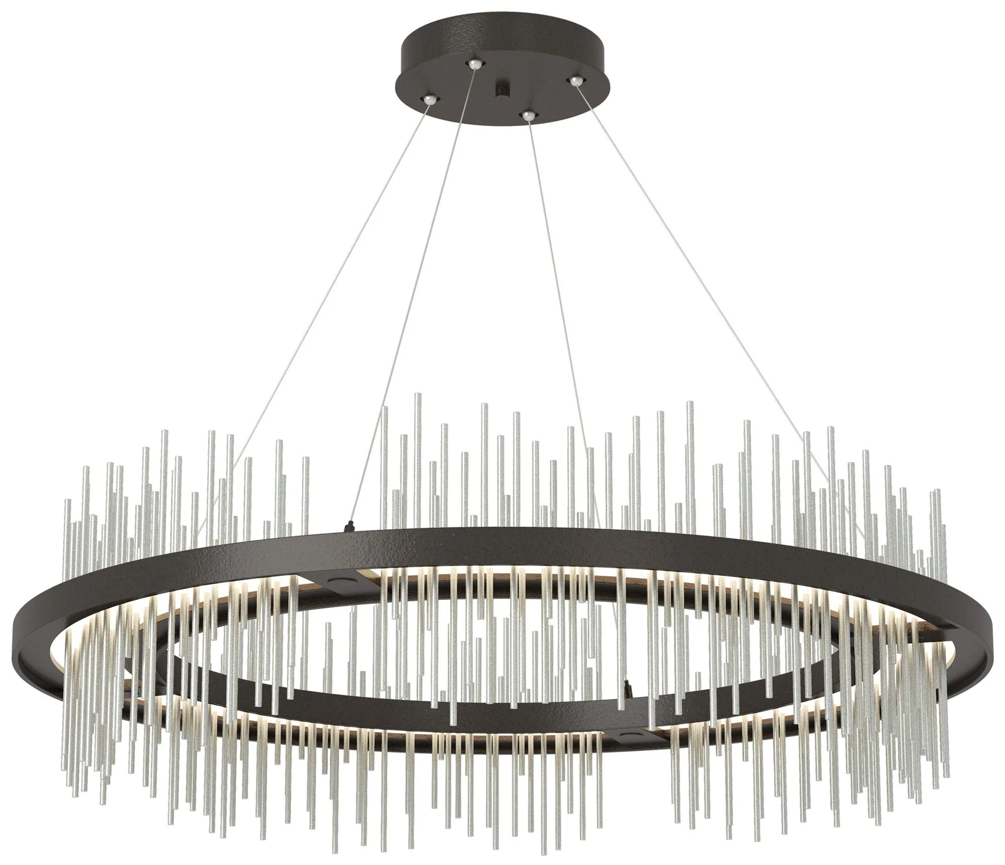 Gossamer Circular LED Pendant - Oil Rubbed Bronze - Platinum - Image 1