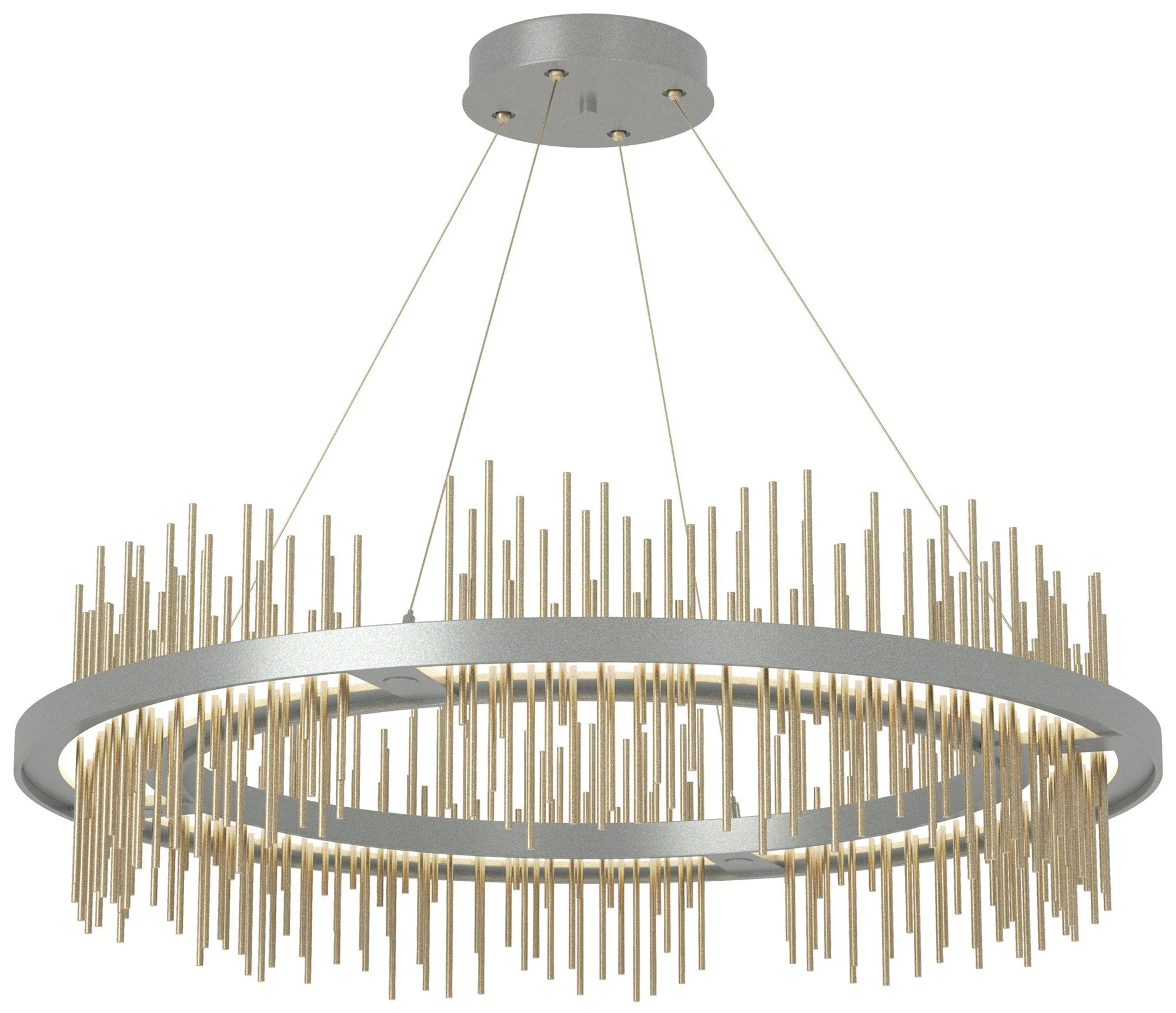 Gossamer Circular LED Pendant - Platinum - Gold - Image 1