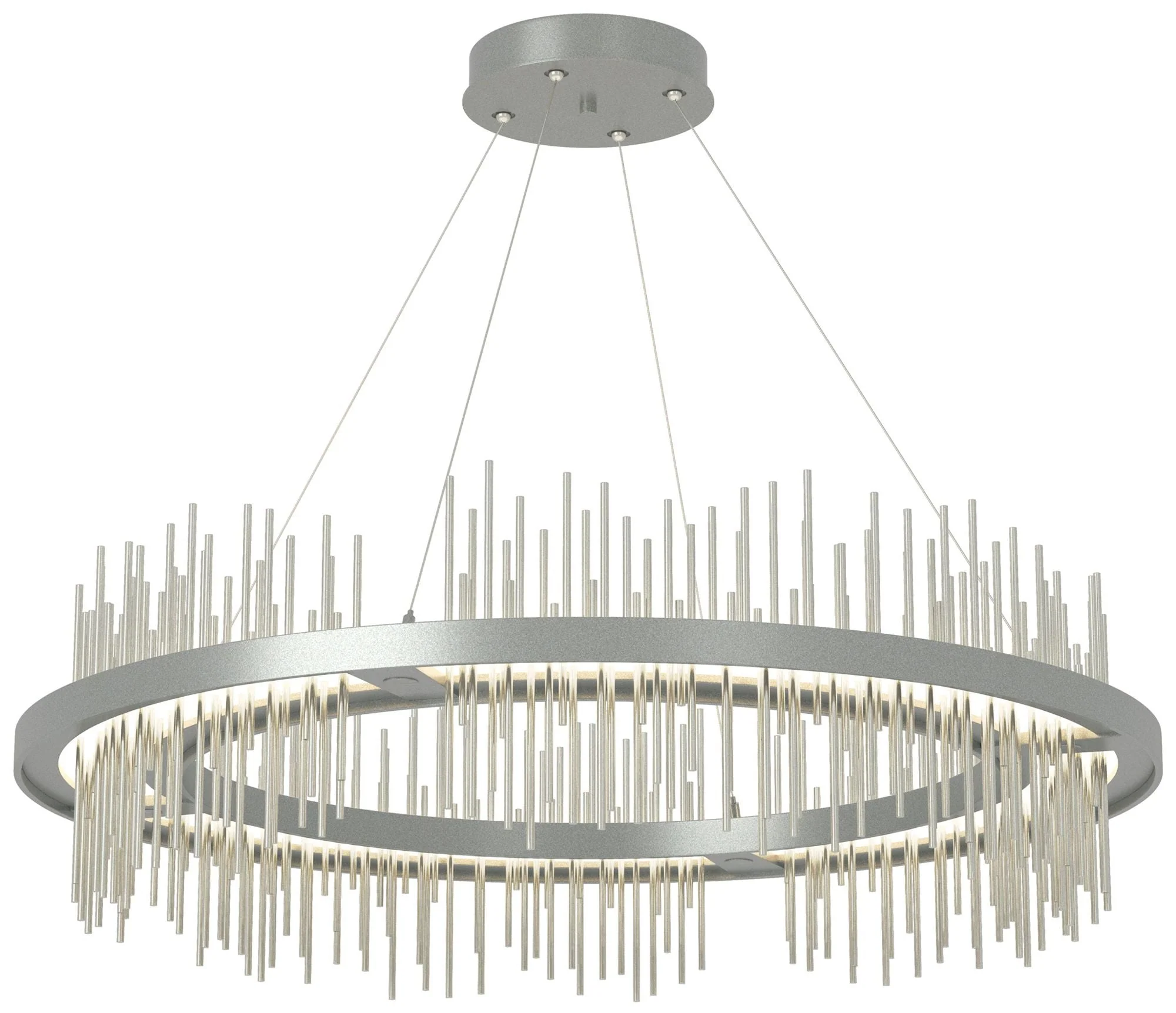 Gossamer Circular LED Pendant - Platinum - Sterling - Image 1