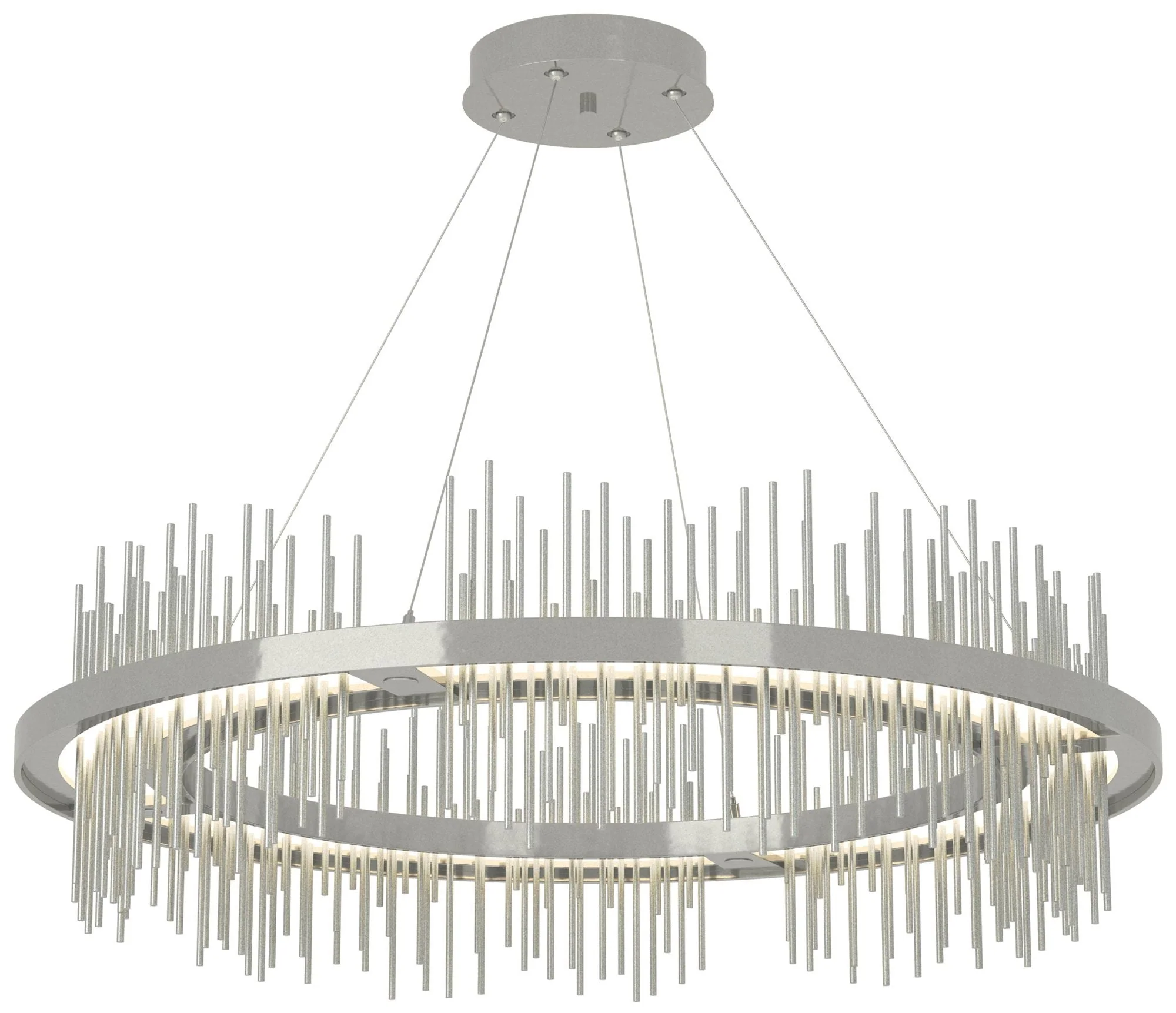 Gossamer Circular LED Pendant - Sterling - Platinum - Image 1