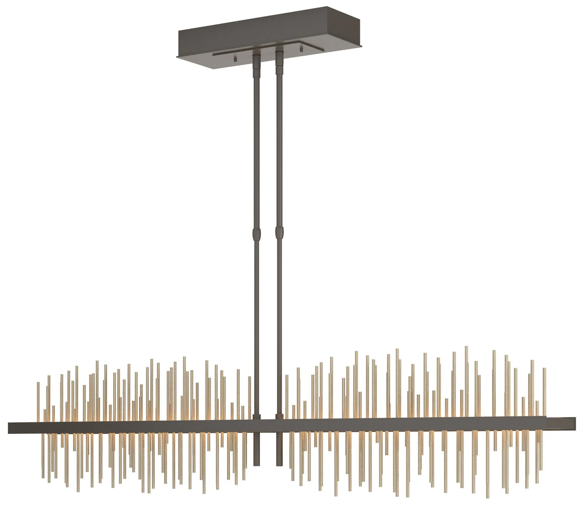Gossamer Large LED Pendant - Dark Smoke - Gold - Image 1