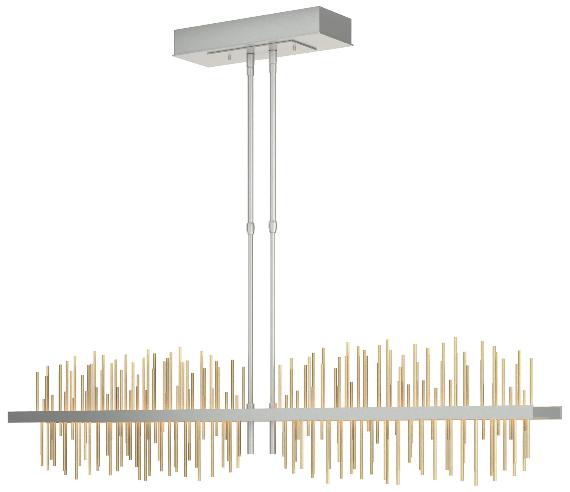 Gossamer Large LED Pendant - Platinum - Modern Brass - Image 1
