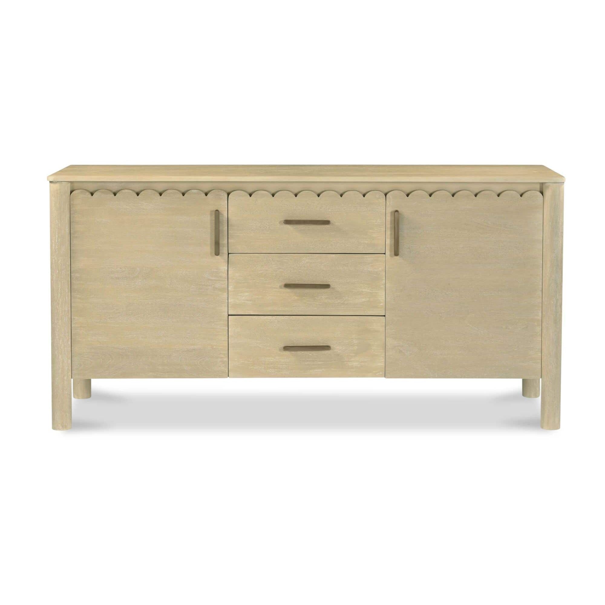 Moe's Home Wiley 3 Drawer Sideboard Natural - Image 1