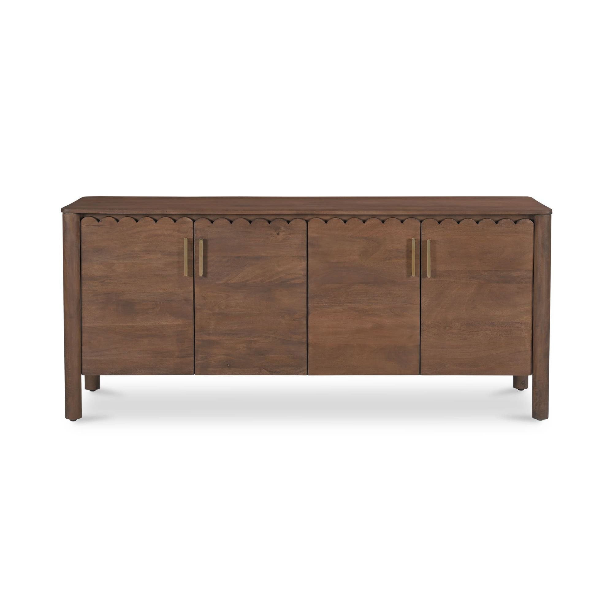 Moe's Home Collection Wiley Vintage Brown 4 Door Sideboard - Image 1