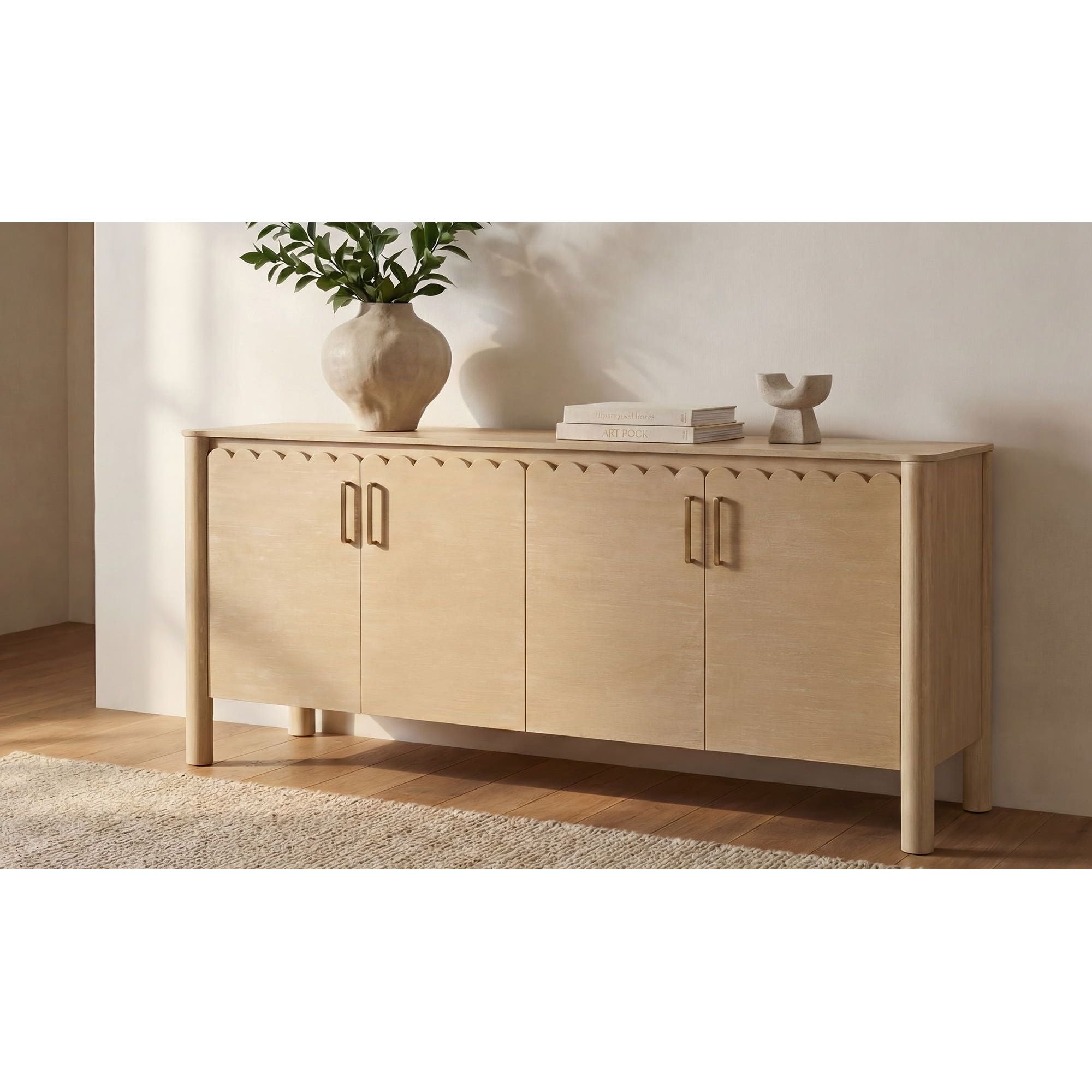 Moe's Home Wiley 4 Door Sideboard Natural - Image 2