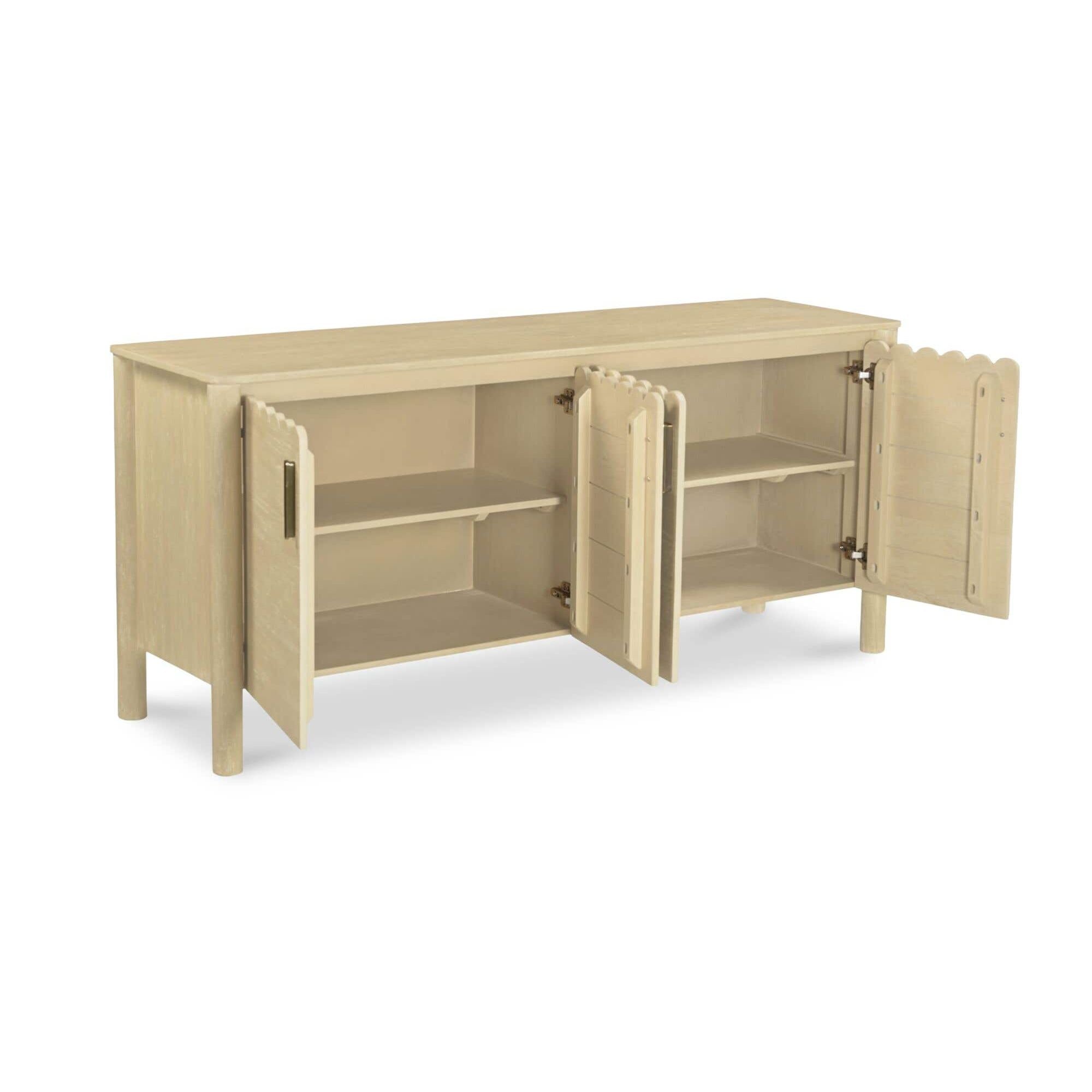 Moe's Home Wiley 4 Door Sideboard Natural - Image 3