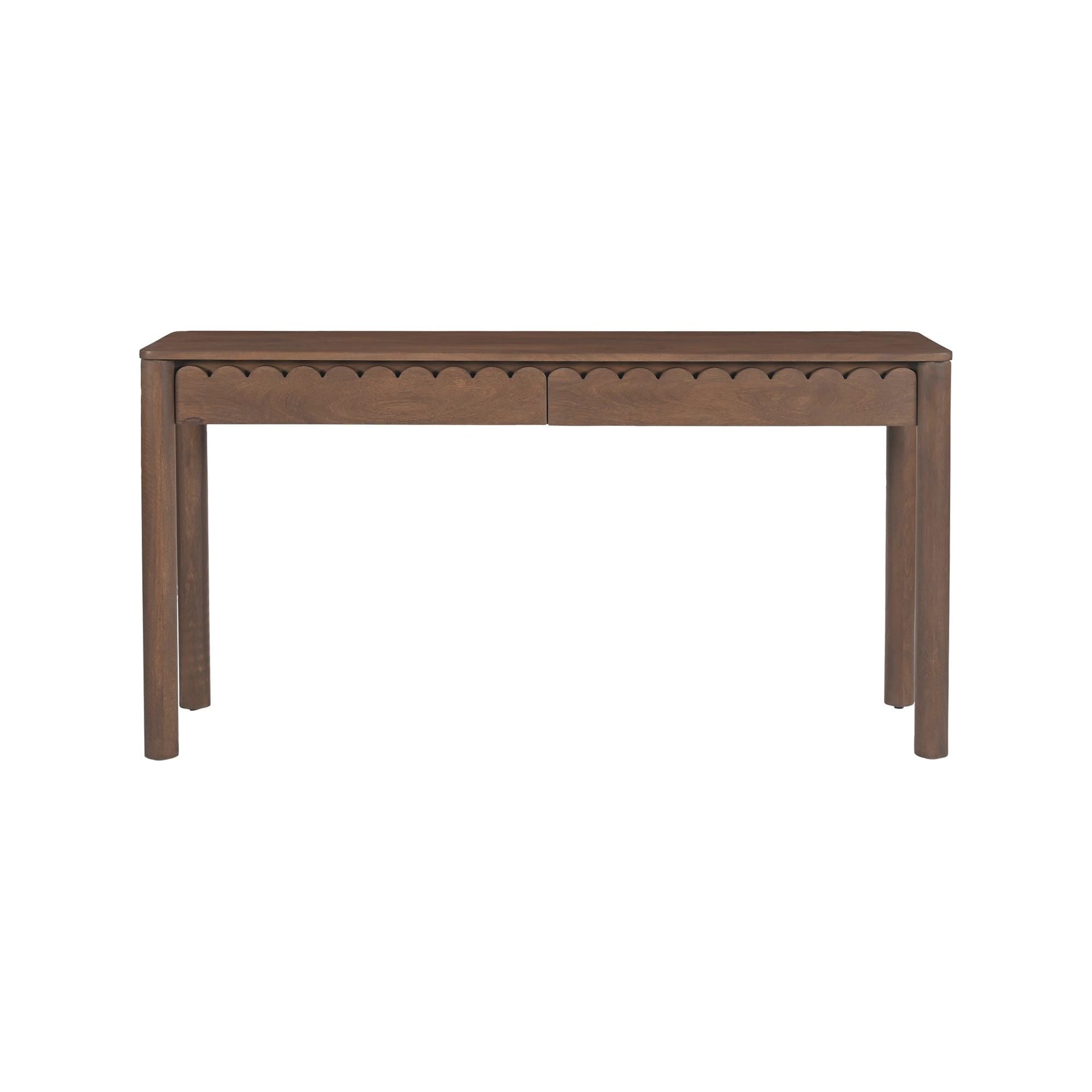 Moe’s Home Collection Wiley Vintage Brown Mango Wood Console Table - Image 1