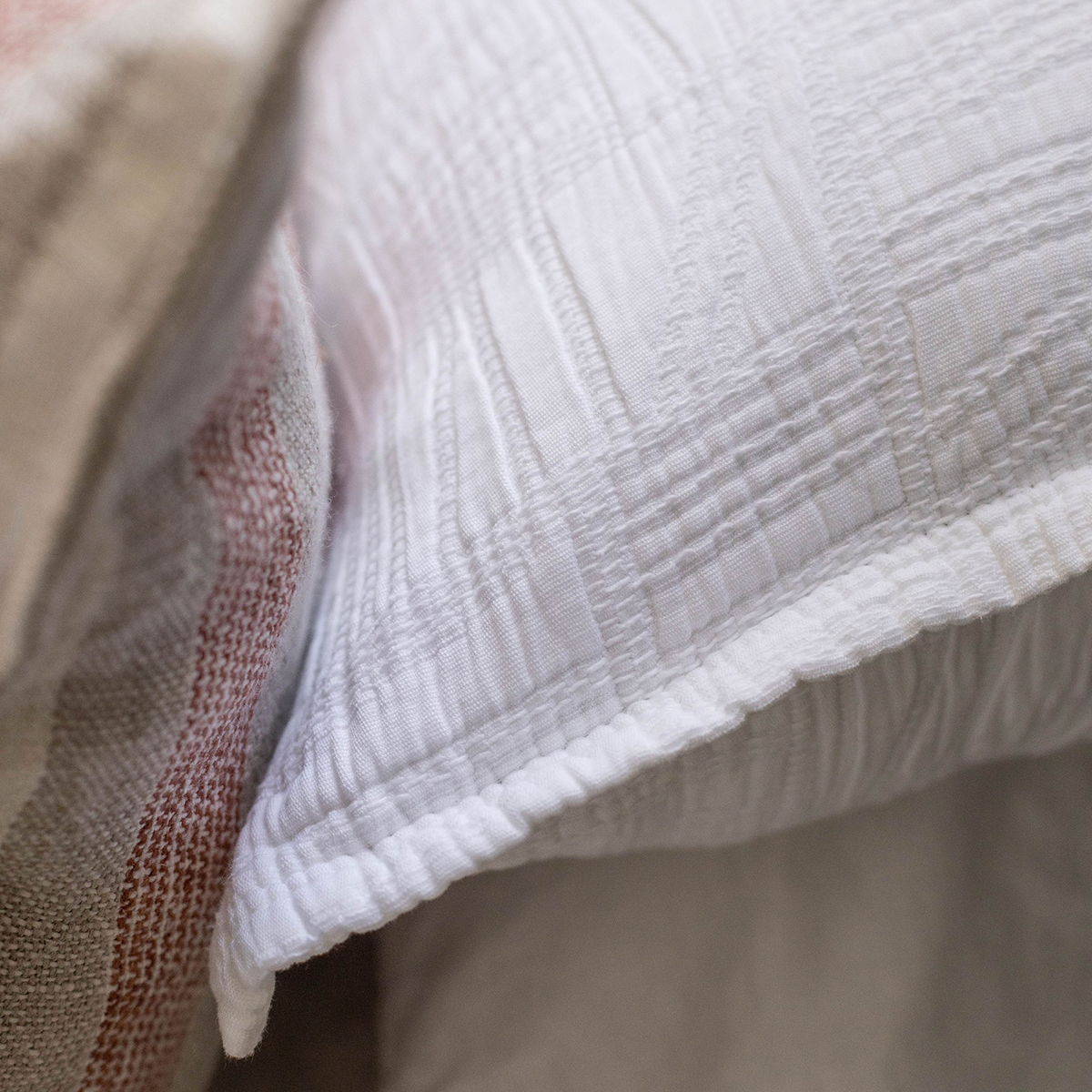 Pom Pom at Home Harbour White Matelasse Coverlet and Pillow Shams ~ Available in Twin, Queen and King Sizes - Image 3