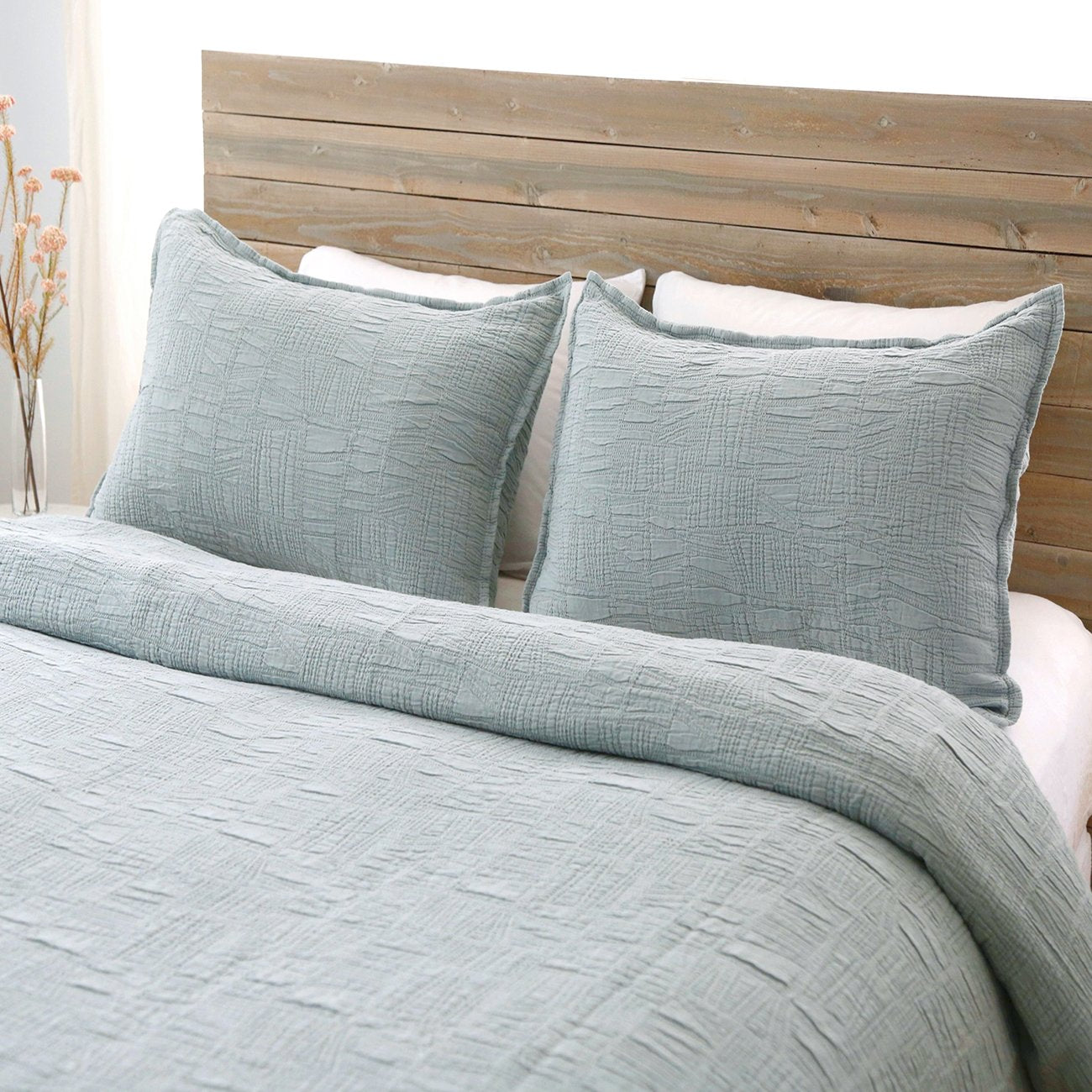 Pom Pom at Home Harbour Sea Glass Matelasse Coverlet and Pillow Shams ~ Available in Twin, Queen and King Sizes - Image 1