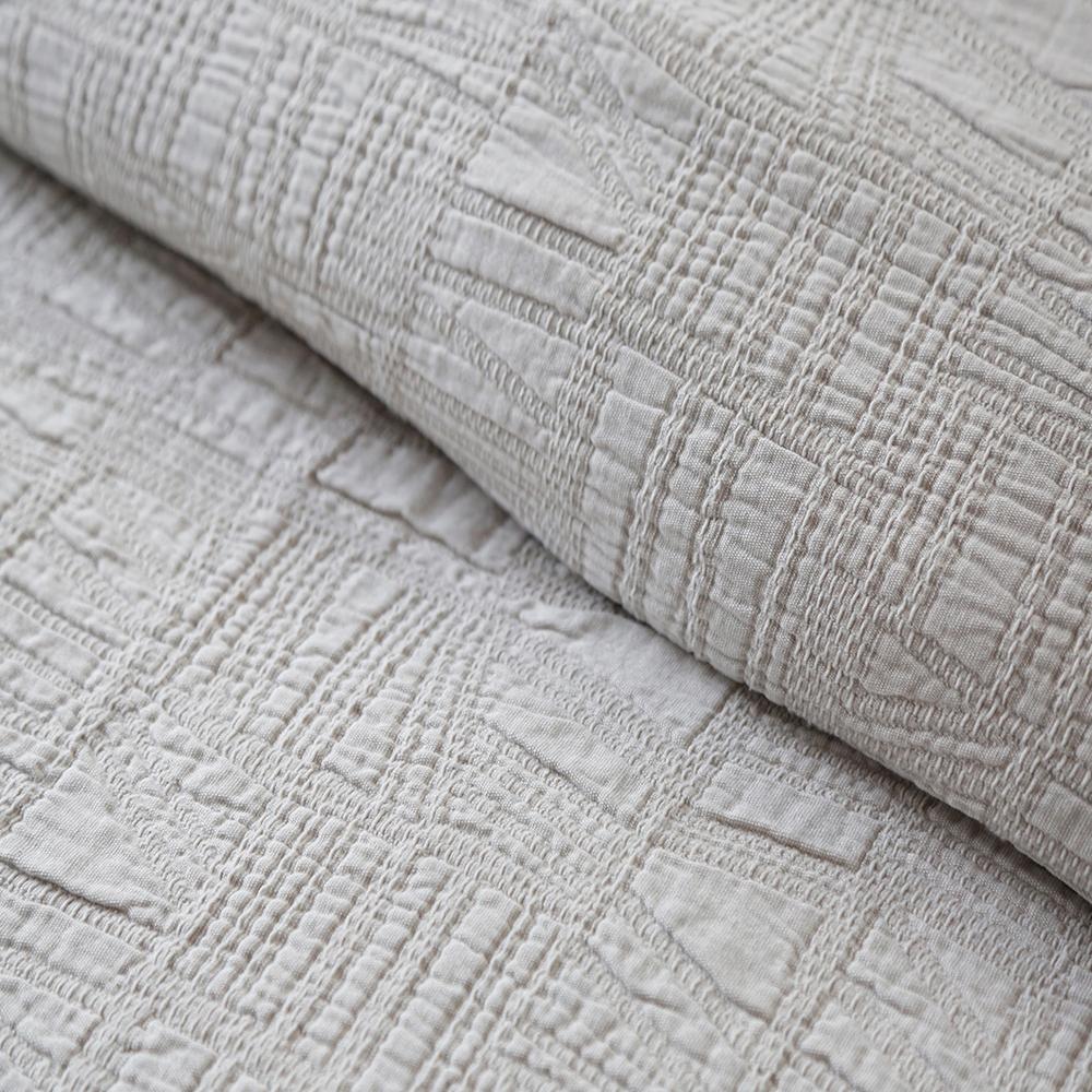Pom Pom at Home Harbour Taupe Matelasse Coverlet and Pillow Shams ~ Available in Twin, Queen and King Sizes - Image 2