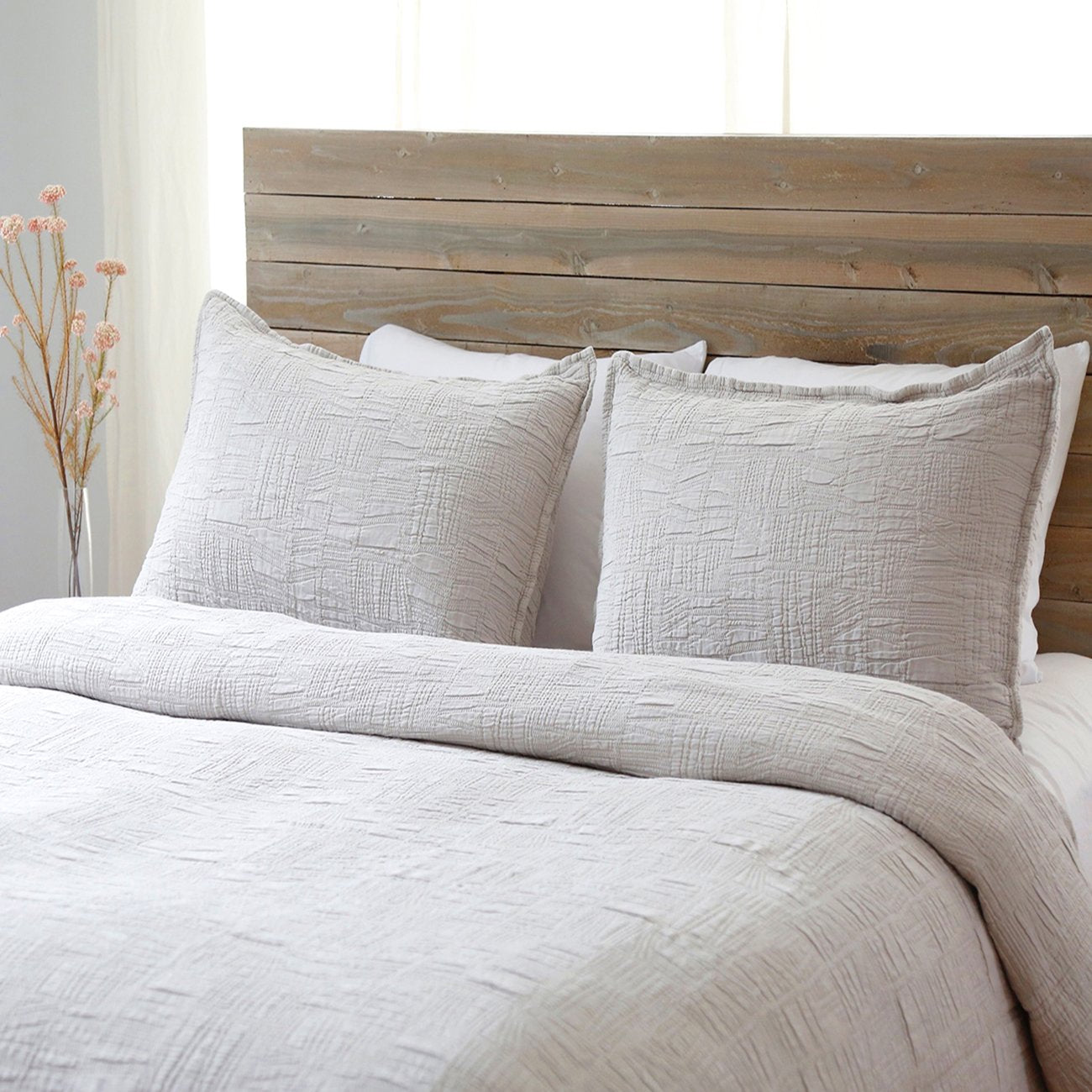 Pom Pom at Home Harbour Taupe Matelasse Coverlet and Pillow Shams ~ Available in Twin, Queen and King Sizes - Image 1