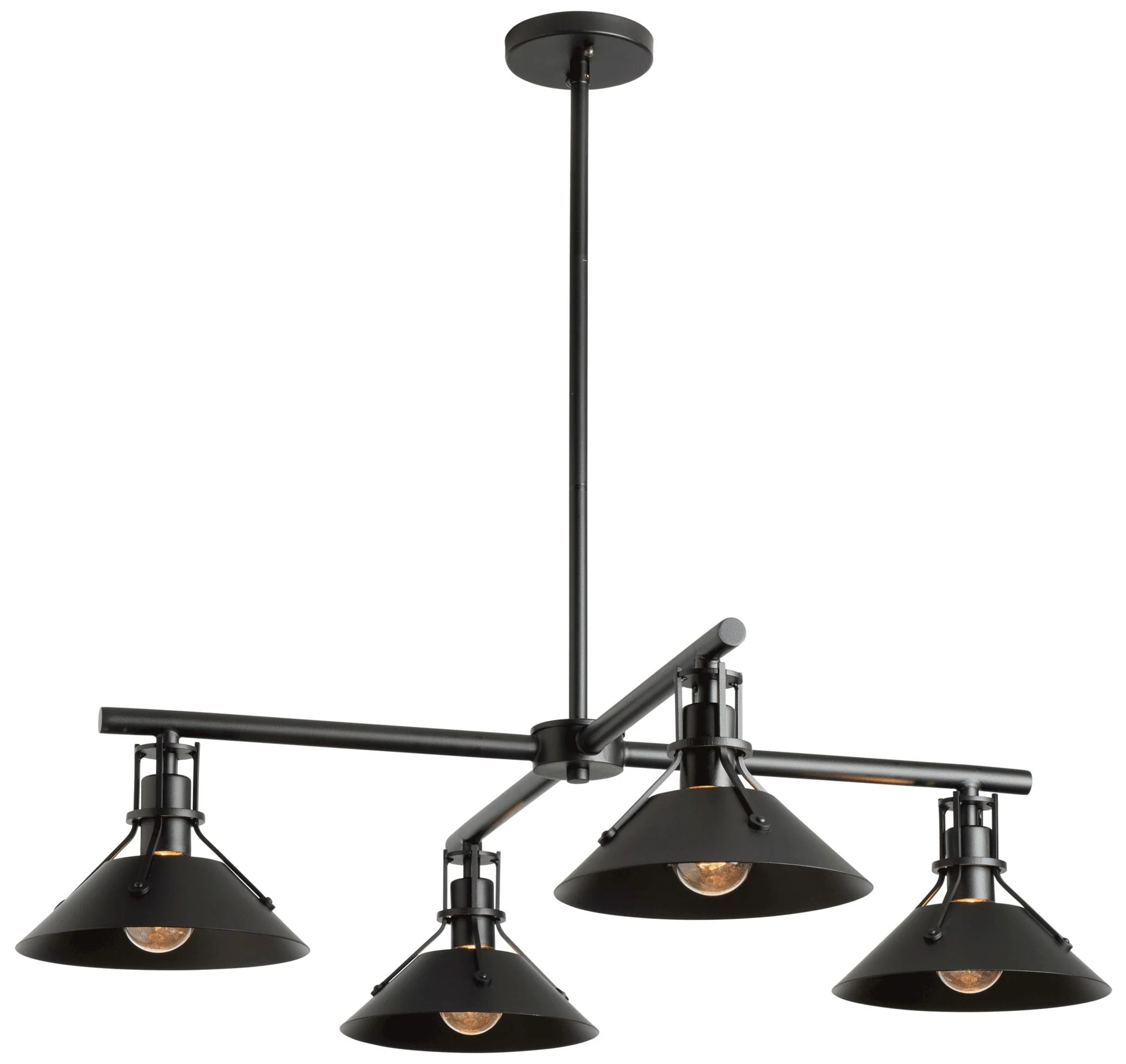 Henry Outdoor 4-Light Pendant - Black Finish - Image 1