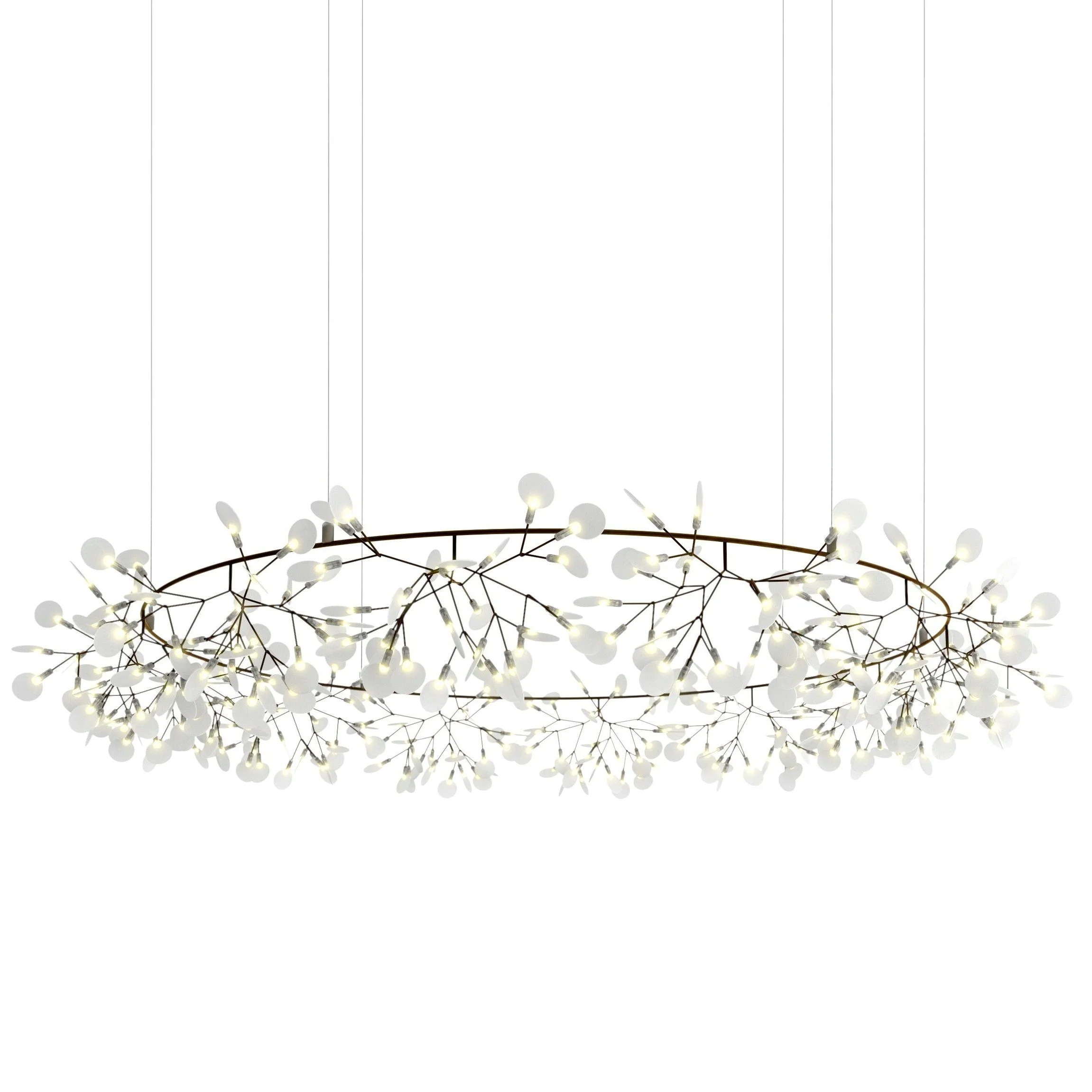 Moooi Heracleum Big O Round Chandelier (Copper&Nickel 83x14) - Image 1