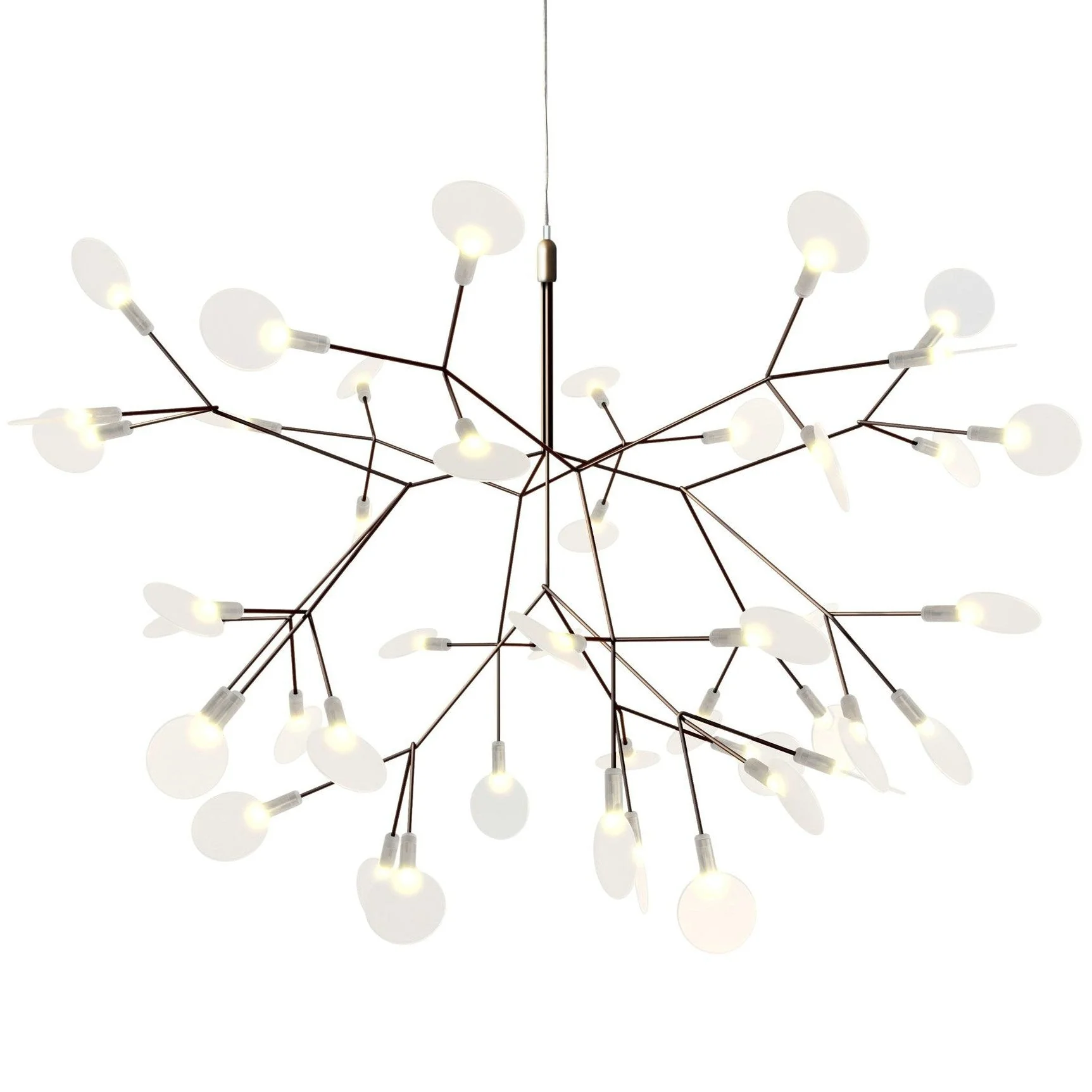 Moooi Heracleum II Postmodern Firefly Cafe Restaurant Chandelier Artist Design Lighting For bedroom(Copper&Nickel Small) - Image 1